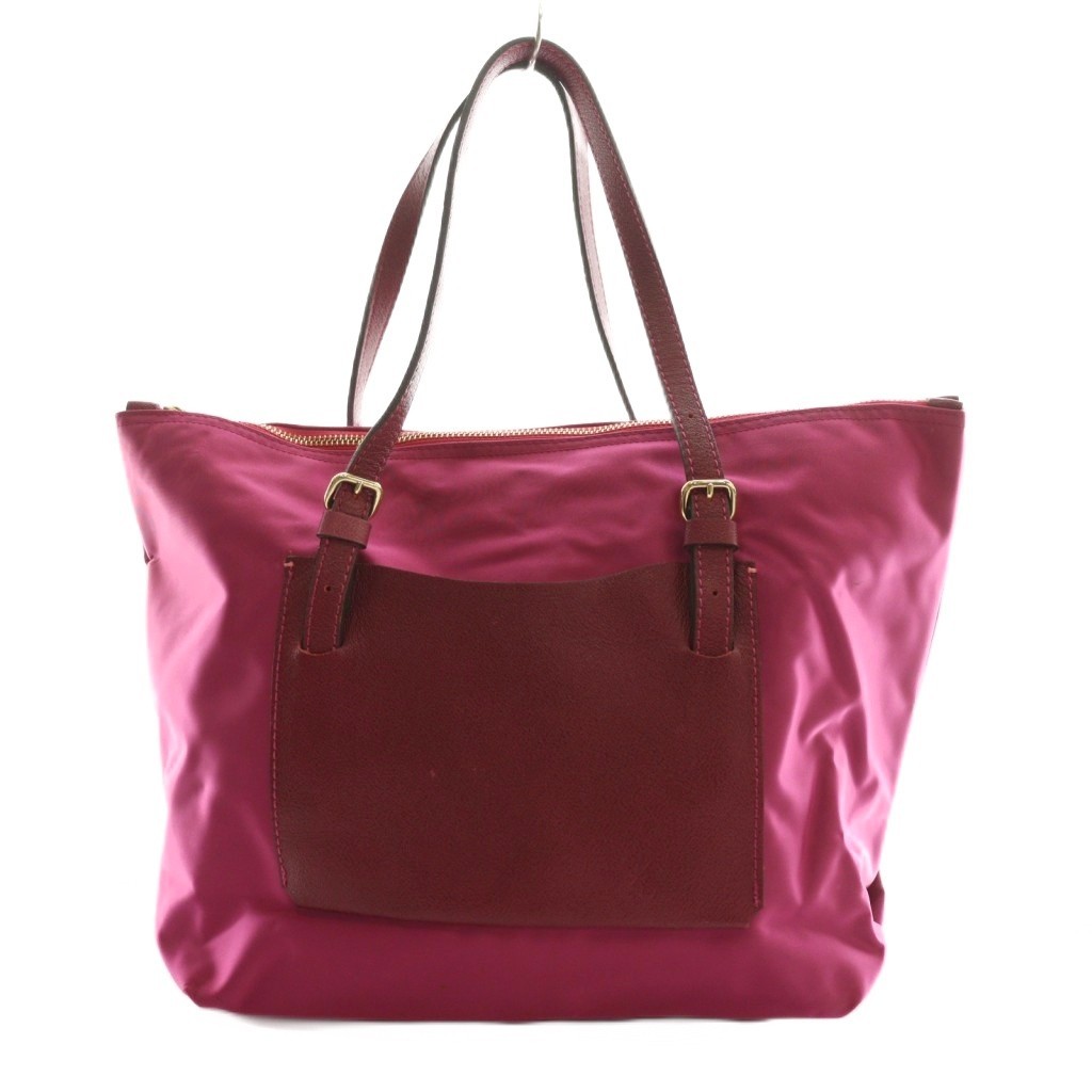 SAZABY Pink Tote Bag Ladies Vintage 10×5.7in Canvas B Condition