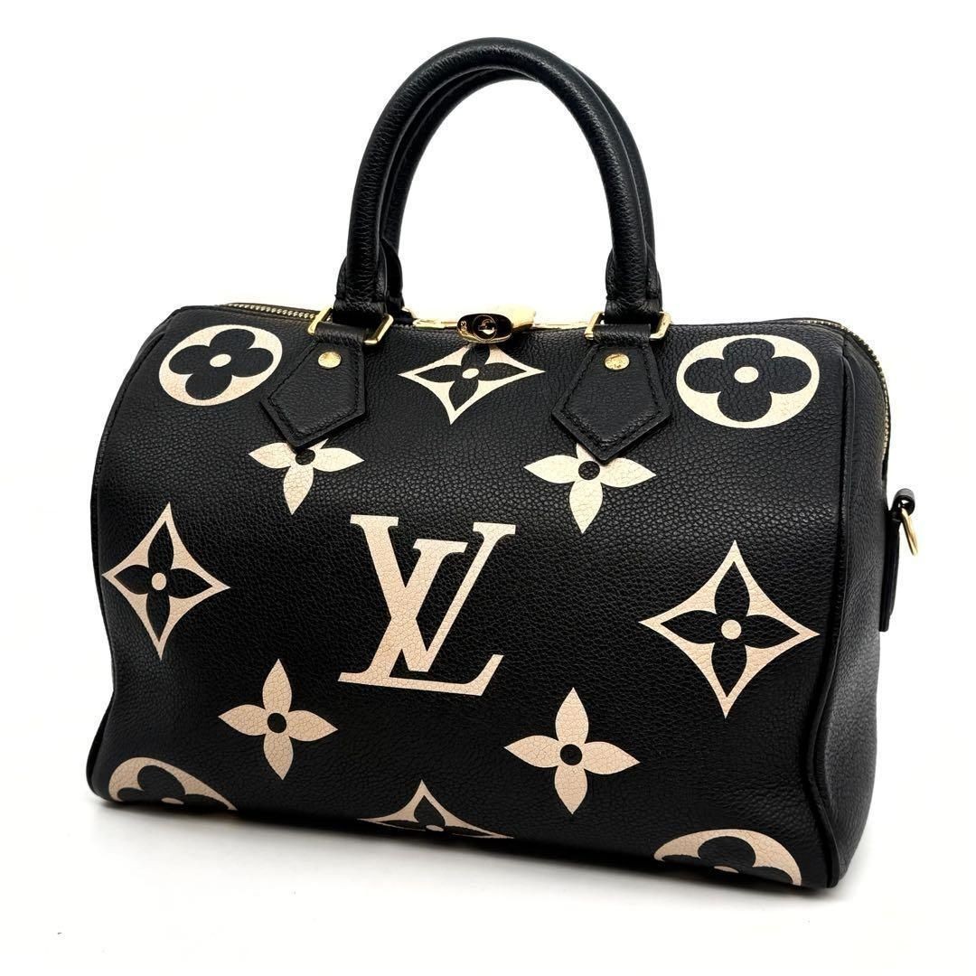 Louis Vuitton Speedy Bandoulière 25 M58947 Bicolor Monogram Empreinte No Strap