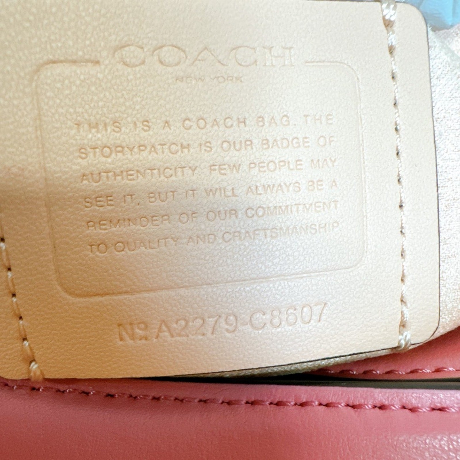 Coach C8607 Georgie Shoulder Bag In Colorblock IN Faded Blush Taffy