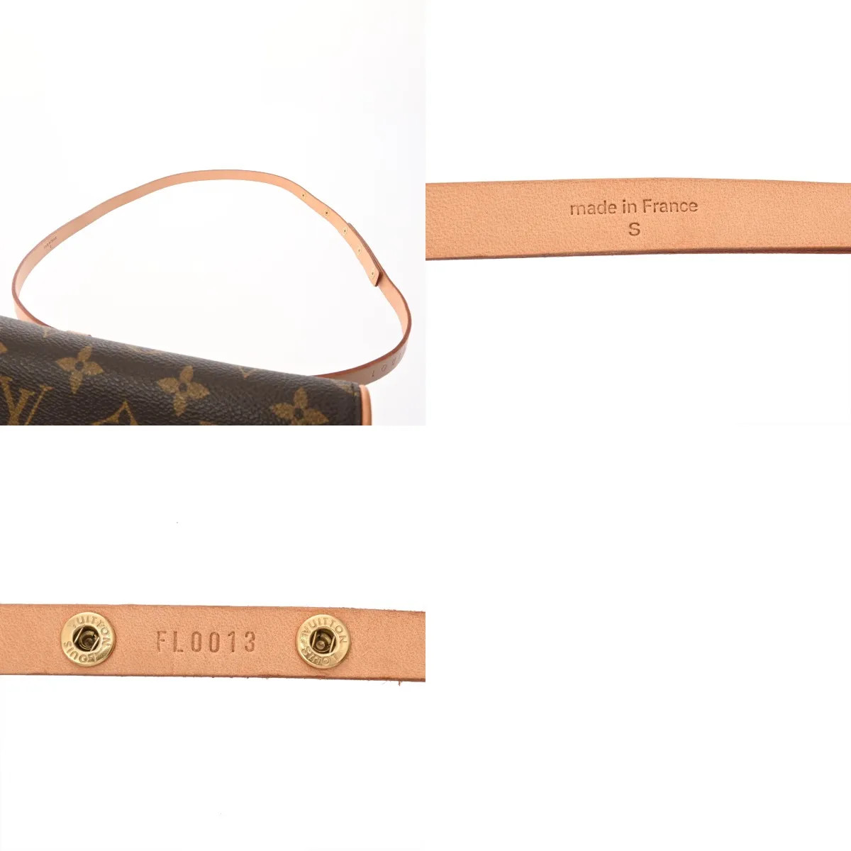 Louis Vuitton Pochette M51855 Belt Bag Monogram Canvas Brown #WB3065
