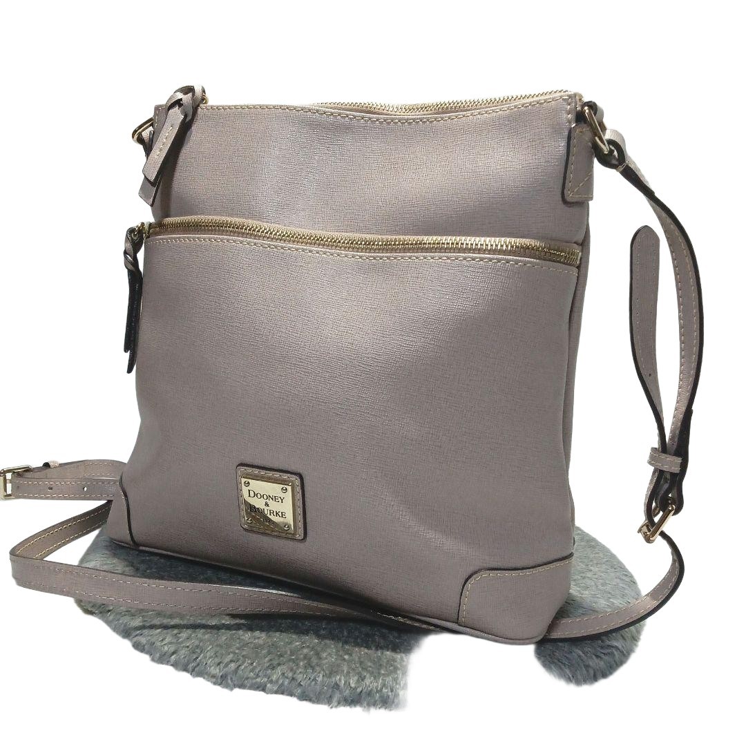 Dooney & Bourke Un 2-Way Shoulder Bag Black Nylon 10.2×9.8×3.9 inches