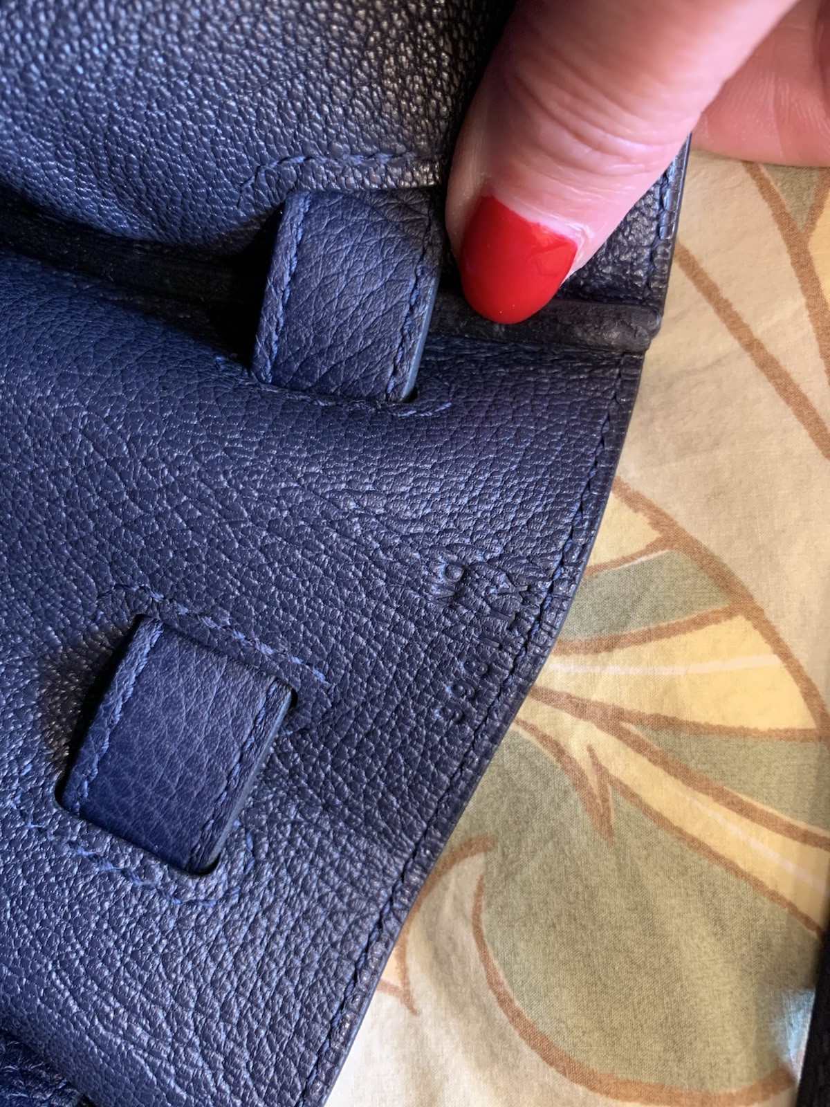 Hermes Blue Nuit Kelly 35 Retourne Taurillon Clemence