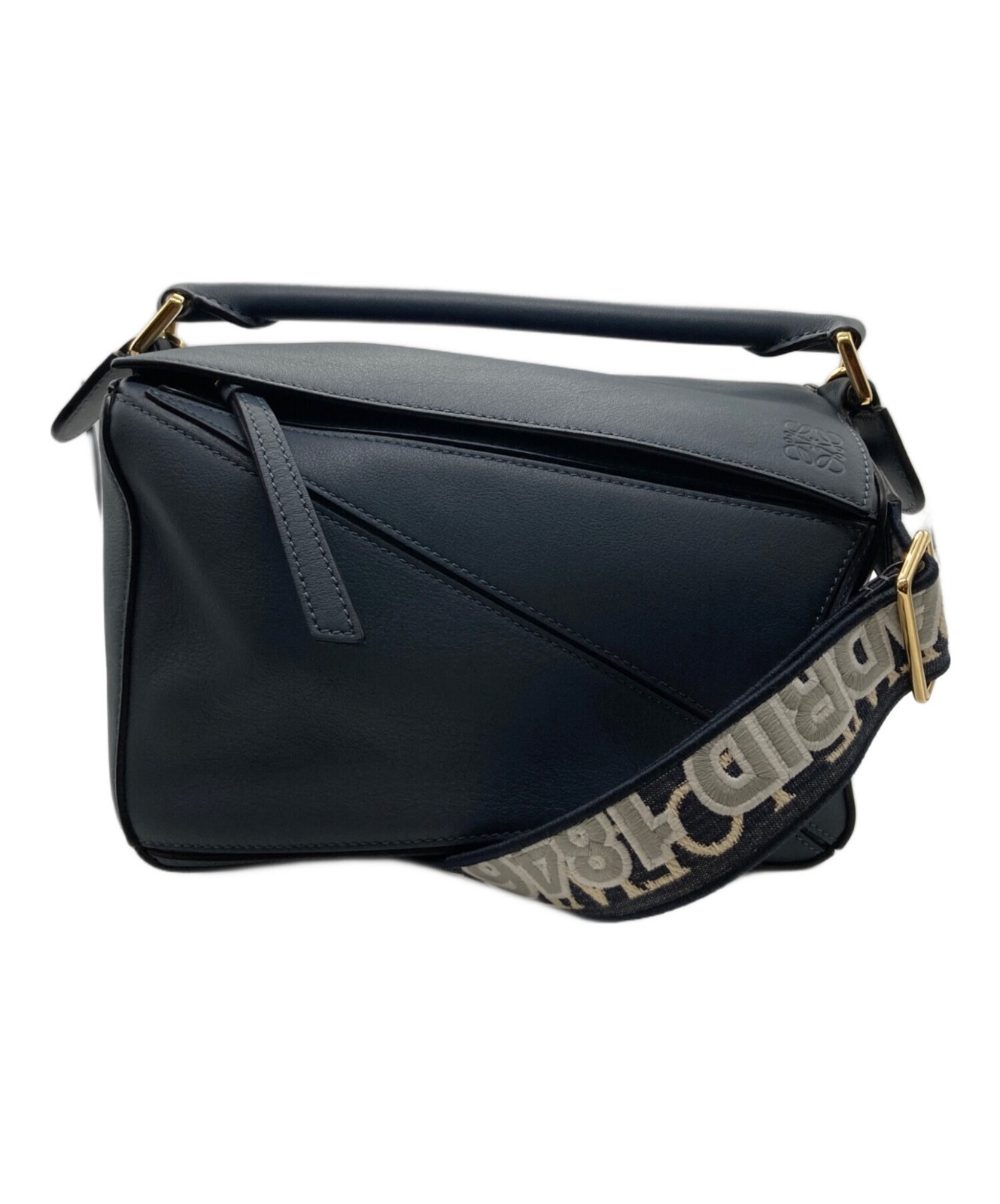 Loewe Puzzle 50 A510S21X99 Indigo Shoulder Bag #TFB478