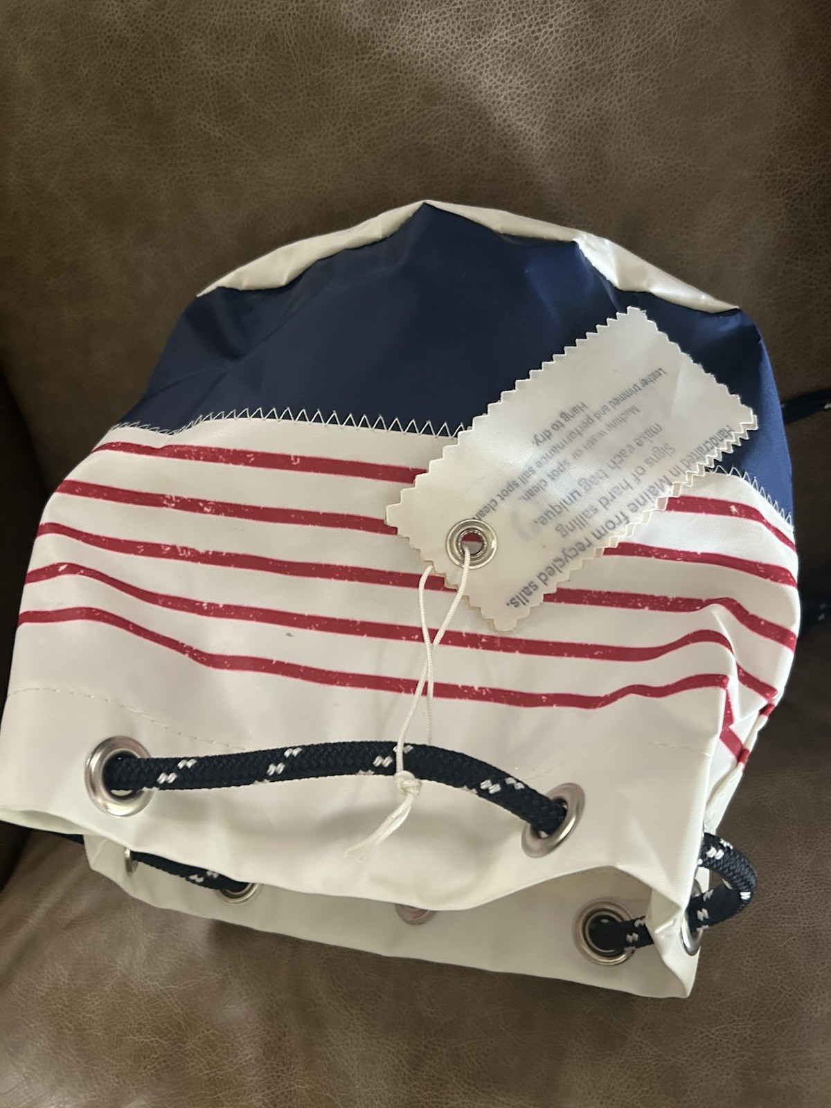 Sea Bags Maine Recycled Sail Double Strap Bag- Retail $120-New with Tags