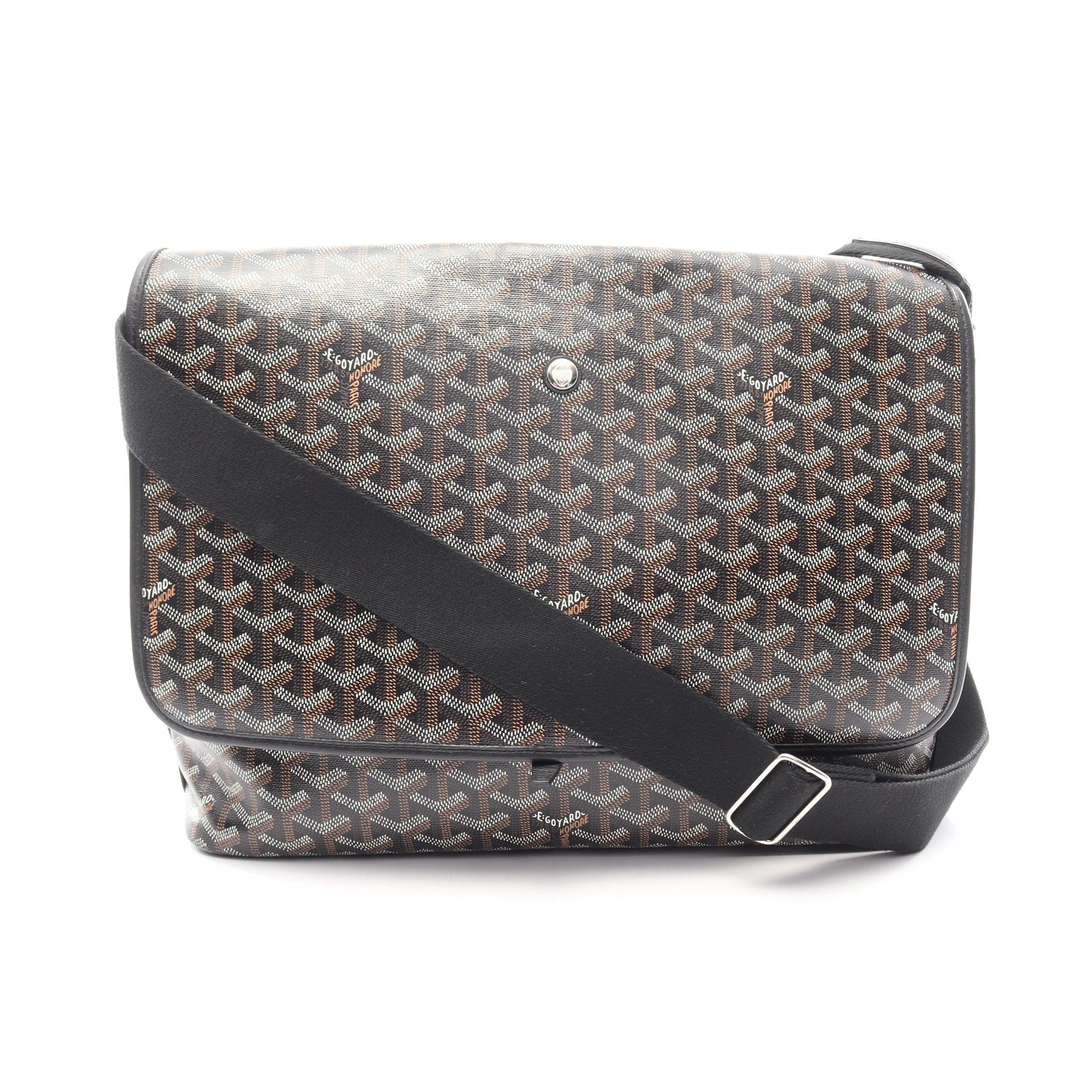 GOYARD MM Shoulder Bag Black Leather #RCB14612