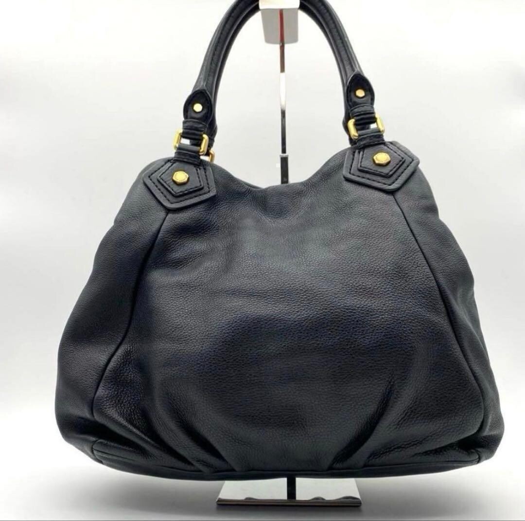 Marc Jacobs Marc by Jacobs Black Leather 2 Way Tote Bag Q Baby Groove Y2K
