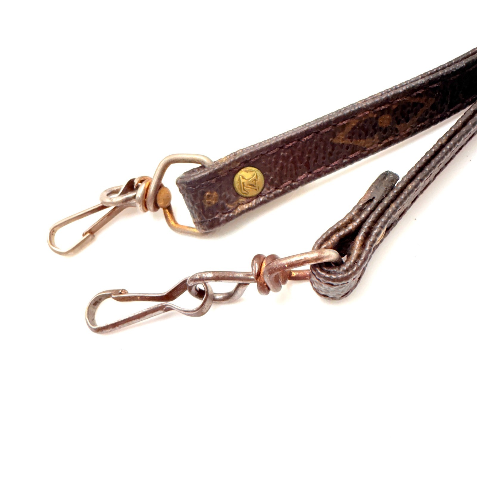 LOUIS VUITTON Monogram Shoulder Strap Bags Brown 100 cm / 39.4 in Auth 928