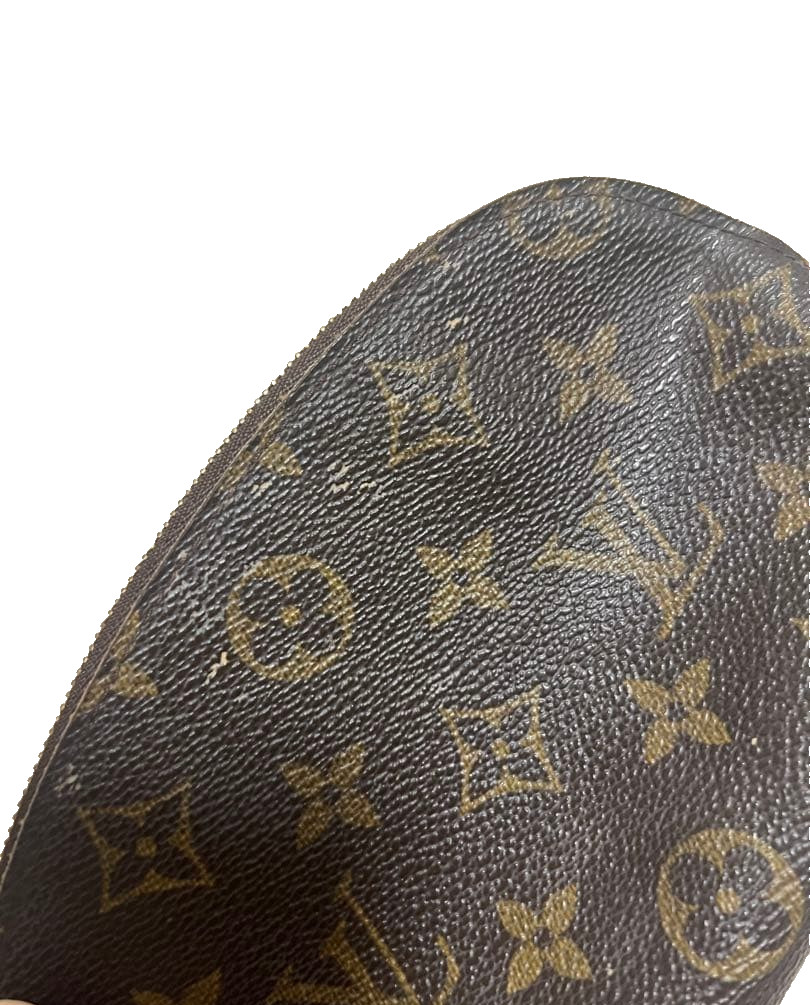 Auth Louis Vuitton Monogram Pochette Cosmetique Makeup Pouch Vintage