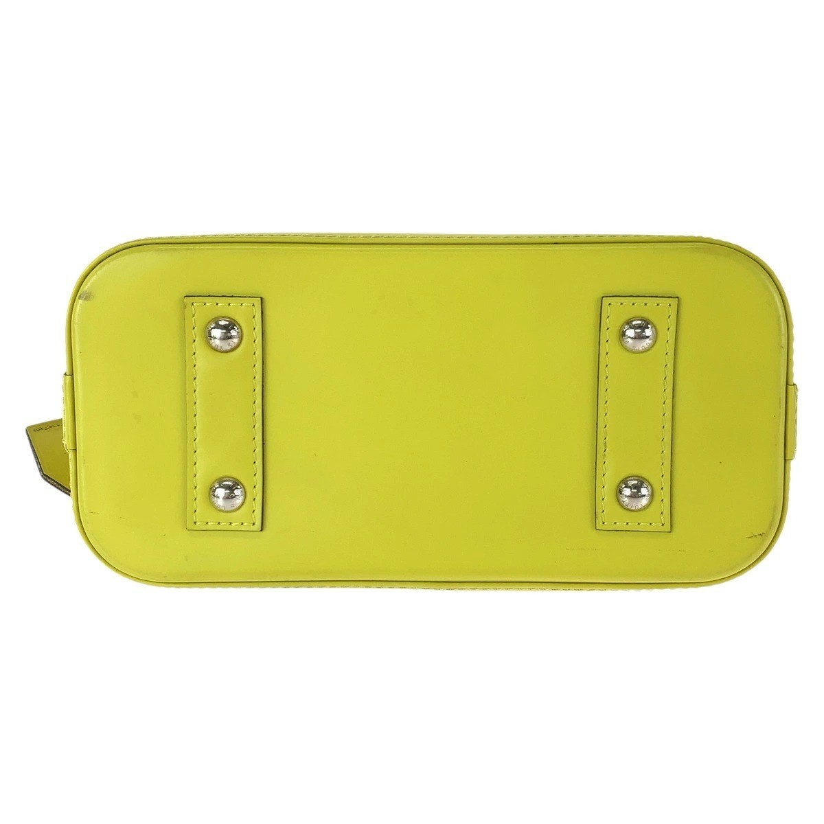 Louis Vuitton Alma BB M57446 Epi Leather 2Way Shoulder Handbag Yellow LV Auth