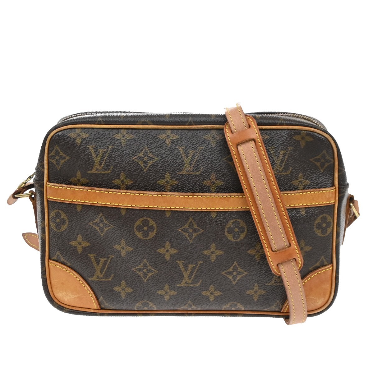 LOUIS VUITTON Trocadero 27 Shoulder Bag Monogram Leather Brown M51274 33SA141