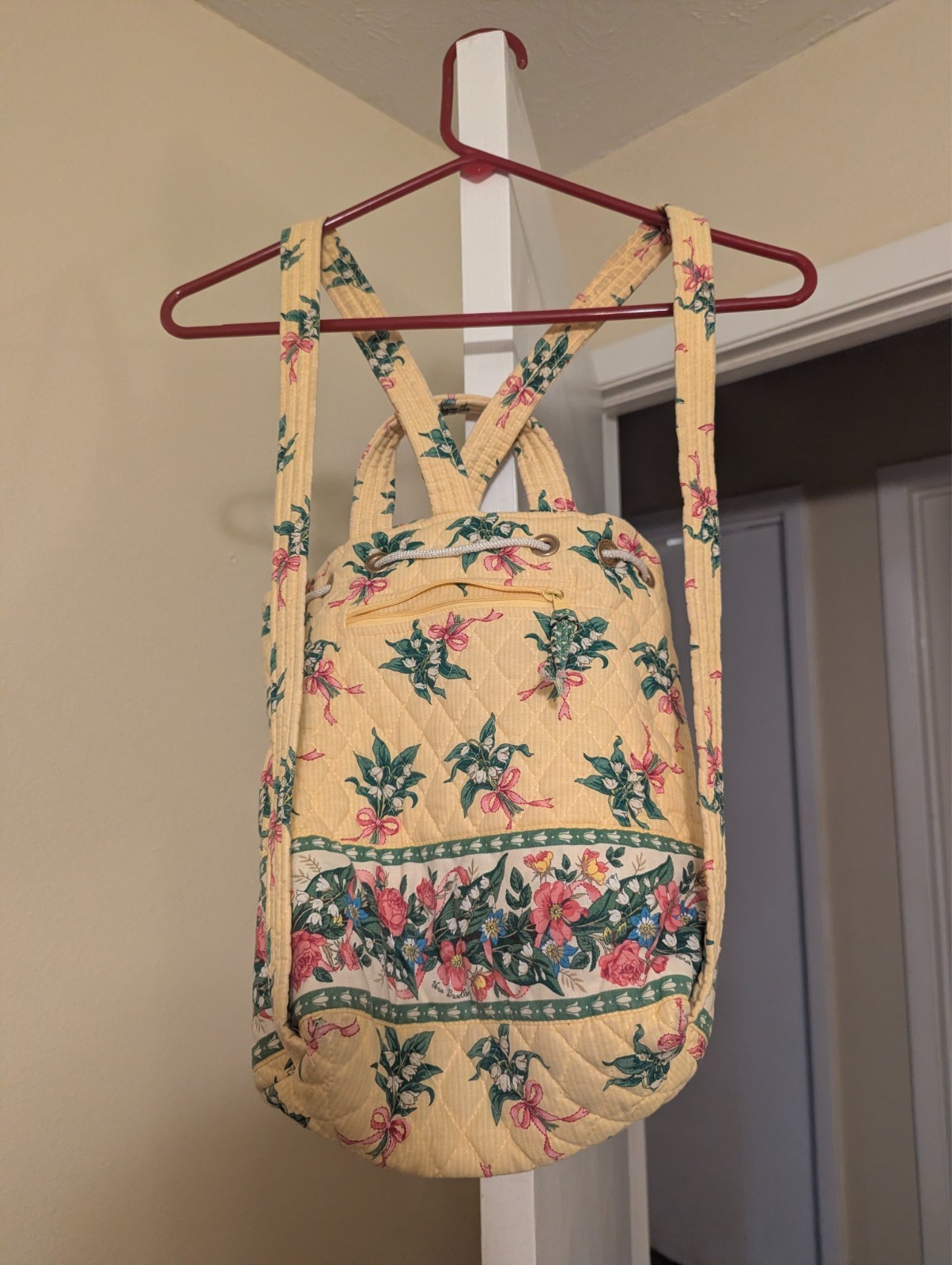 VERA BRADLEY floral quilted backpack purse