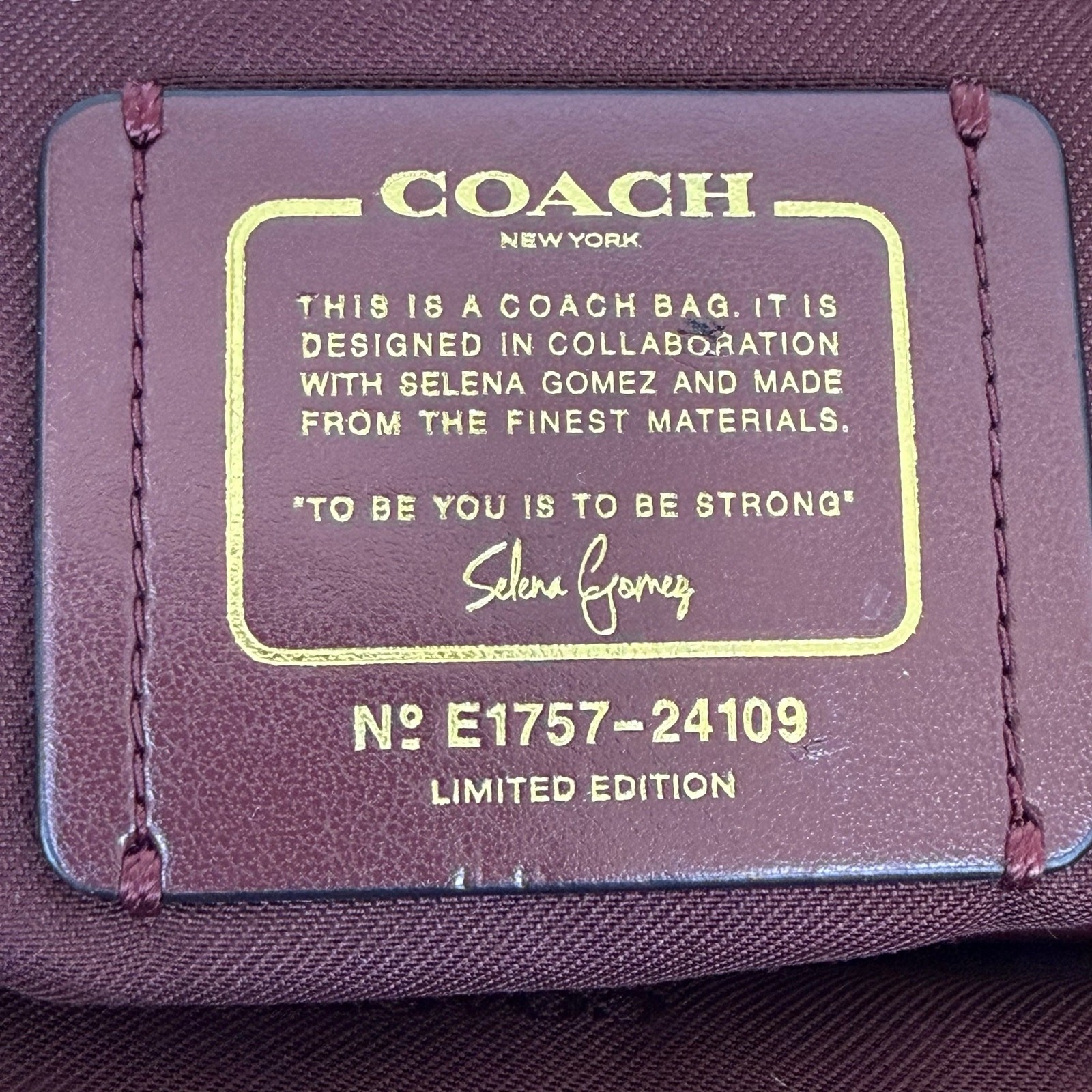 Coach Selena Gomez Grace Bag in Colorblock Leather Suede Satchel Tote 24109