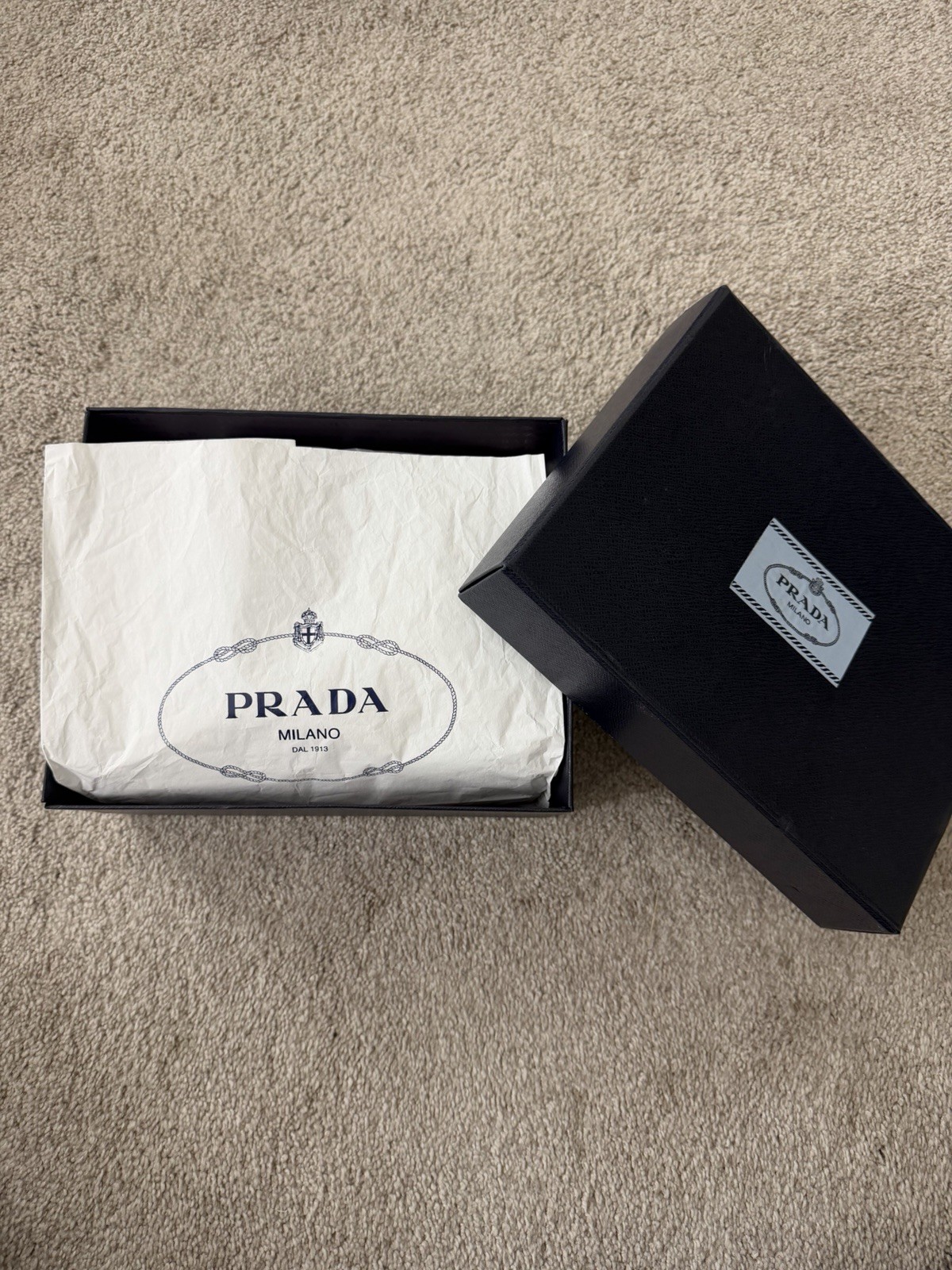 PRADA Re-Edition 2005 Black Shoulder Bag w/ Pouch, Adjustable Strap, Silver