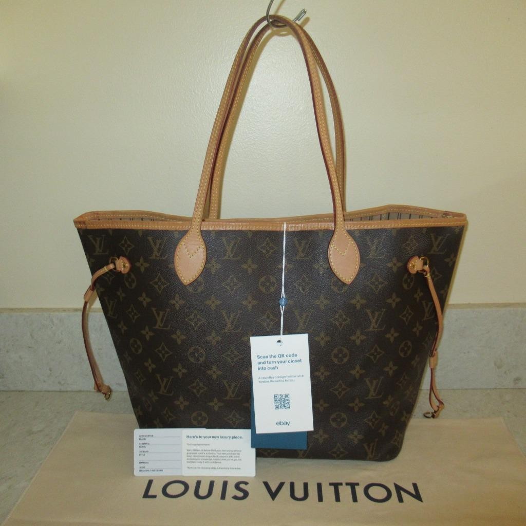 2019 Louis Vuitton SPAIN Monogram Neverfull MM Rose Beige Shoulder Bag No Pouch