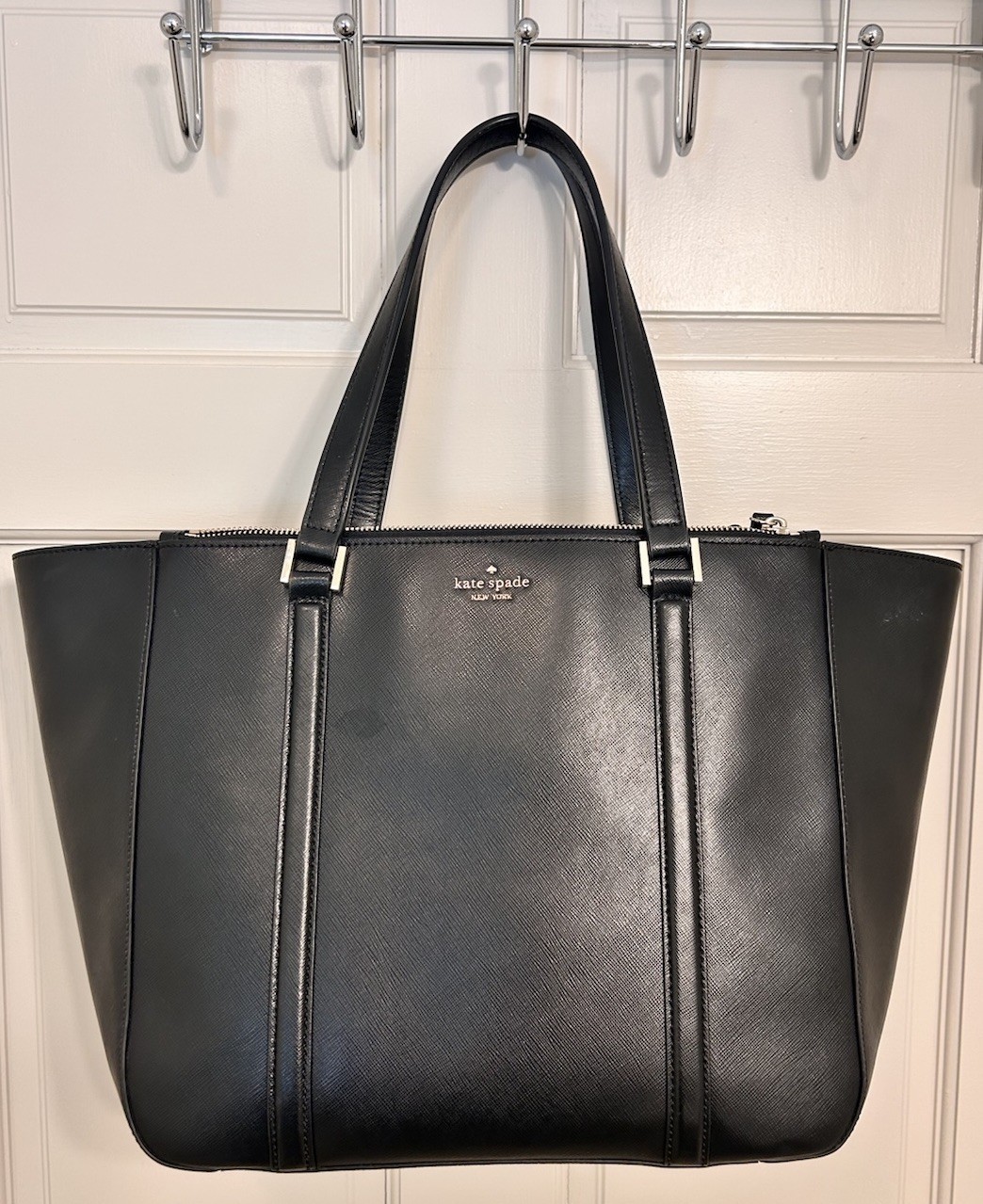 Kate Spade New York, Black Handbag, Tote Style, Medium/Large