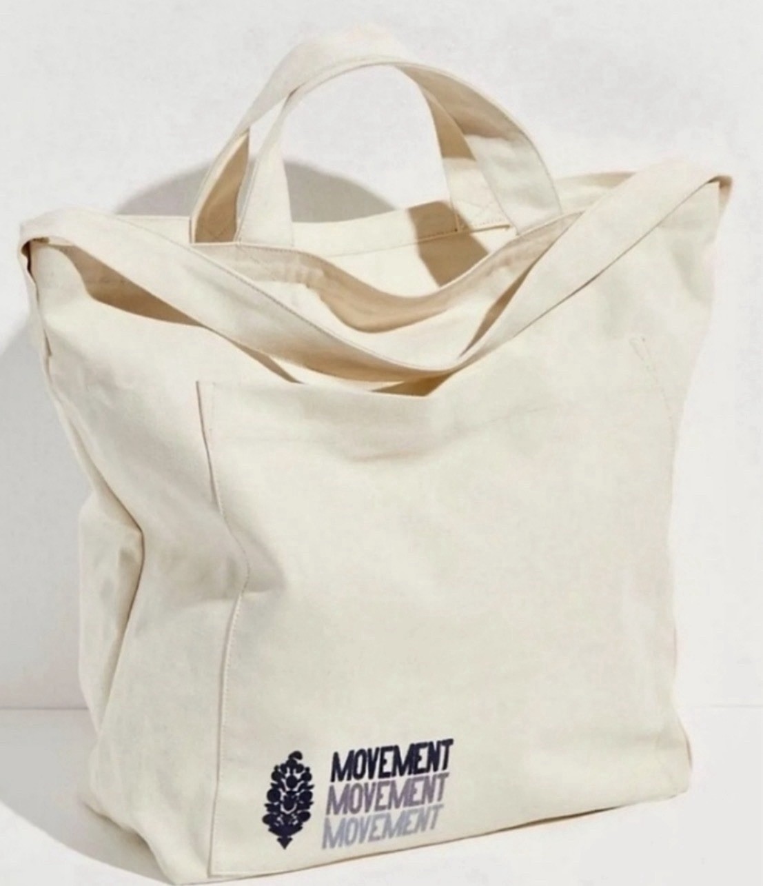 FP Movement Early Riser Tote Free People Canvas Oversized Gym Beach Bag Sold Out