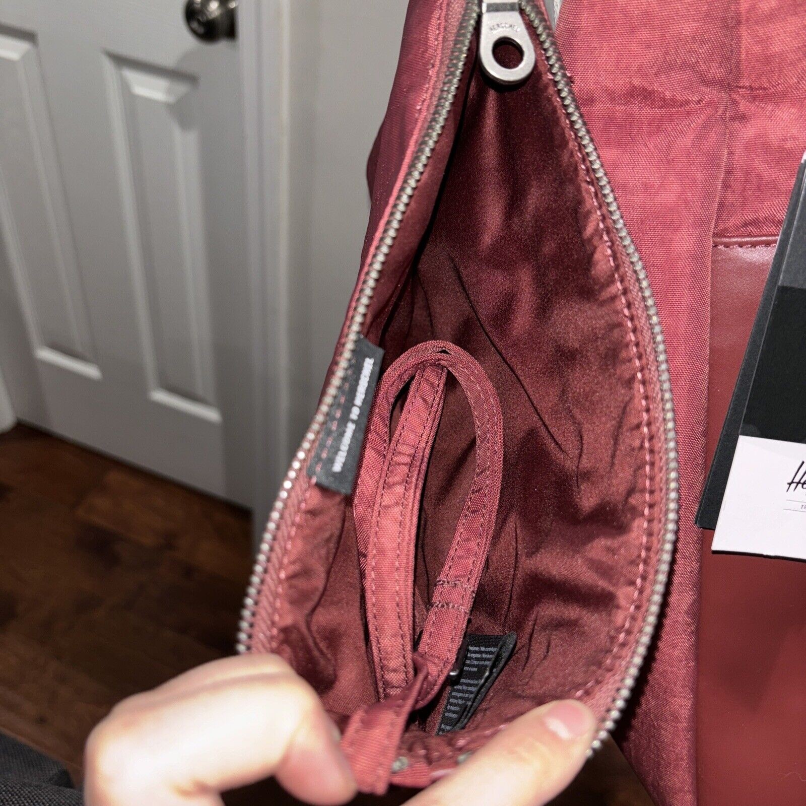 Herschel Supply Co Orion Tote Bag Large w/ Crossbody Port (Burgundy)