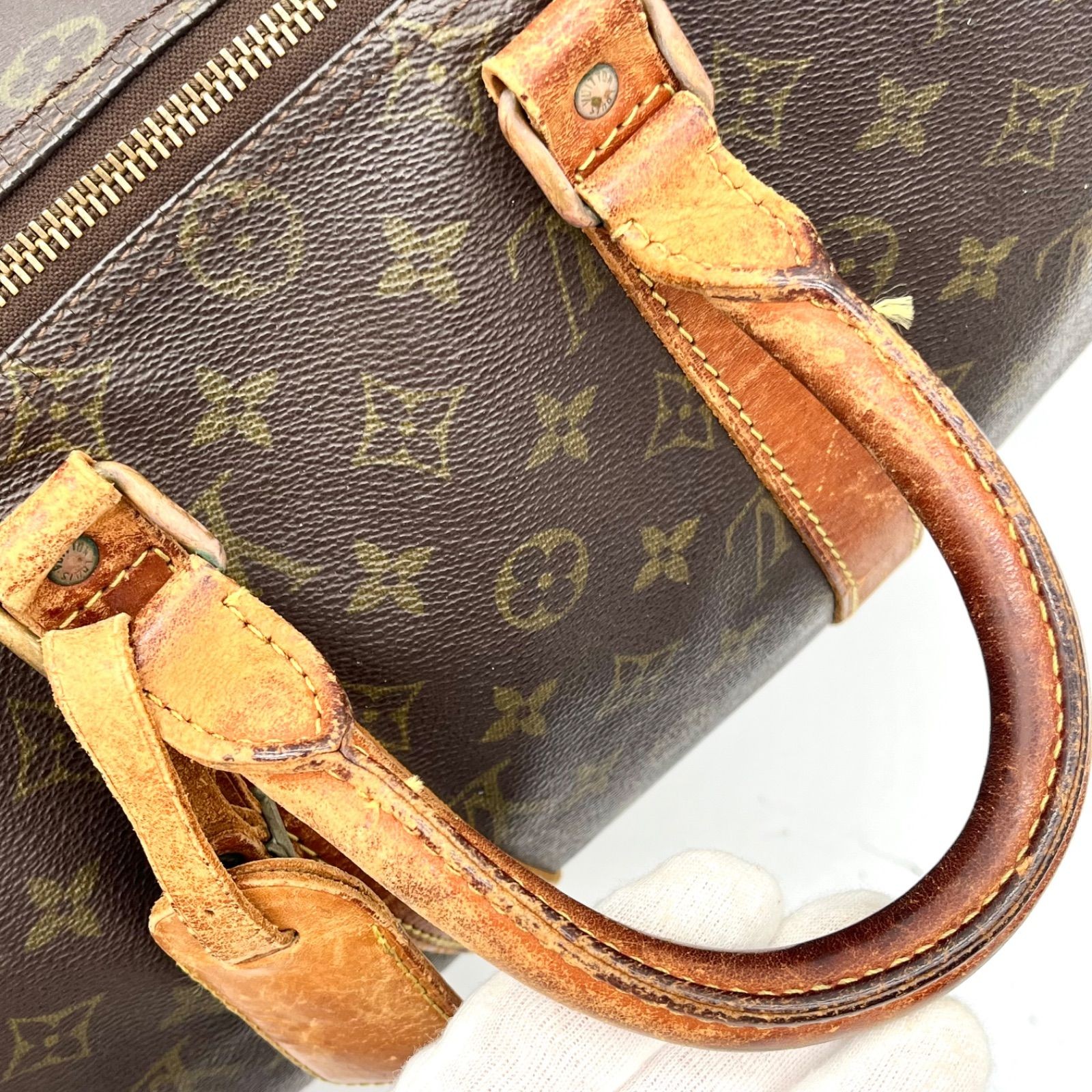 Auth LOUIS VUITTON Monogram Keepall 50 Boston Bag M41426 2Y9833