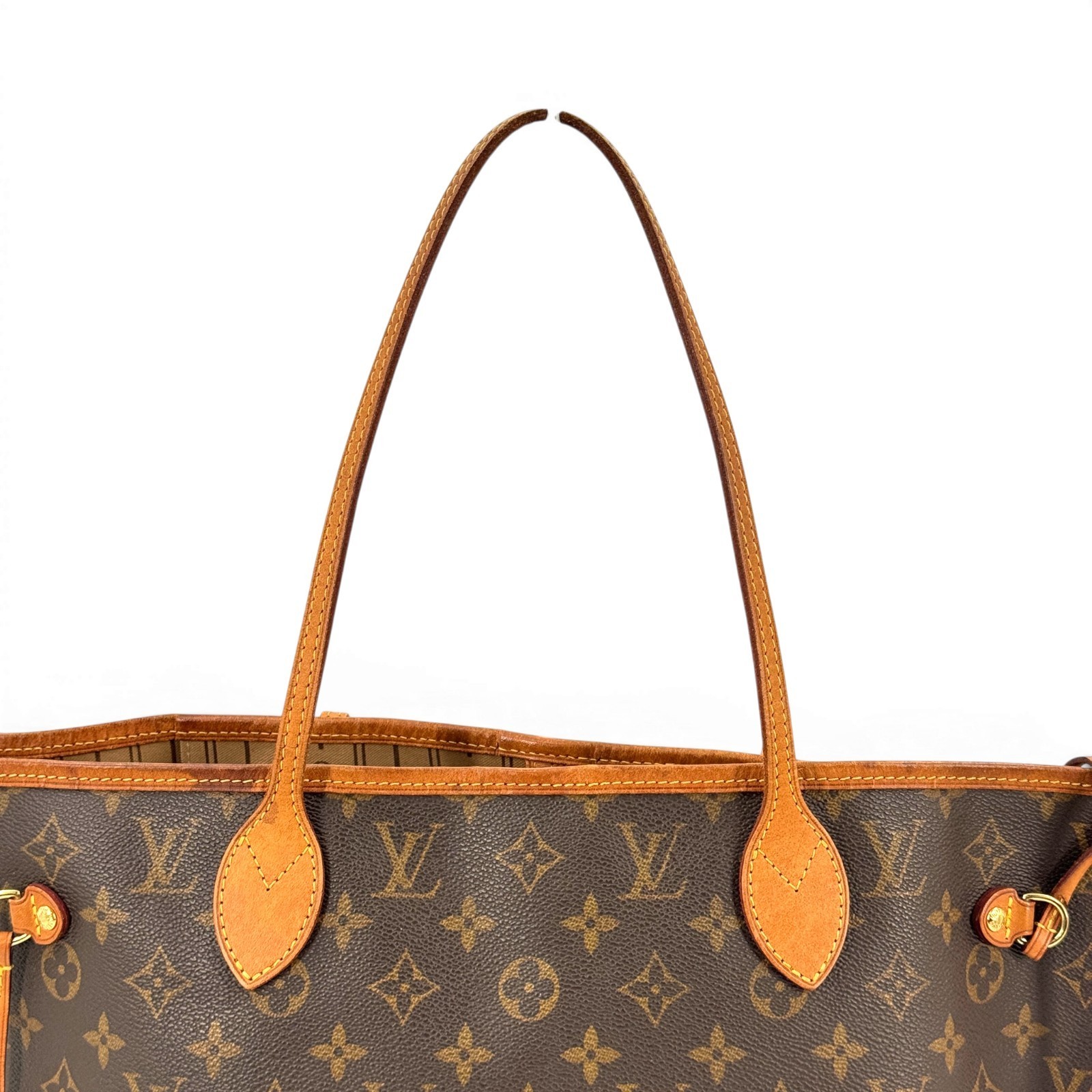 LOUIS VUITTON Neverfull PM Monogram Brown Shoulder Tote Bag M40155
