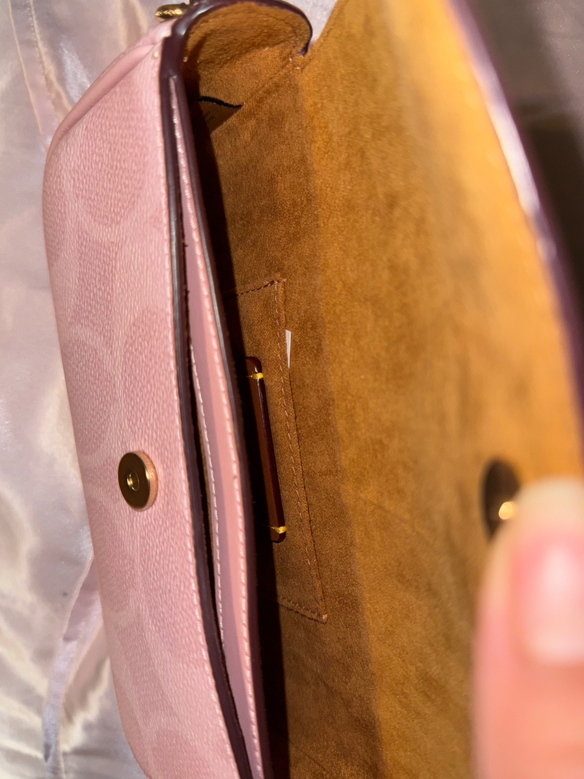 NWT Coach Hailey Flap Bag In Signature Canvas CAN70/powder Pink