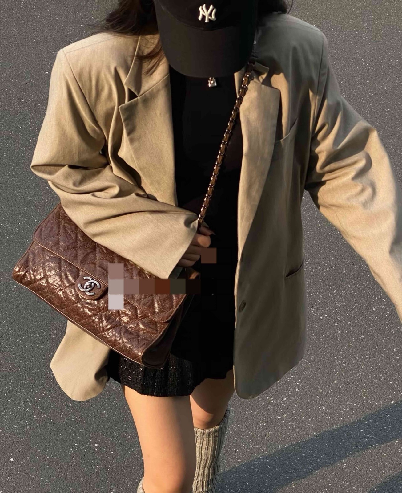 Chanel Classic Flap Mumbai Caviar Leather Brown 27 Chain Shoulder Bag