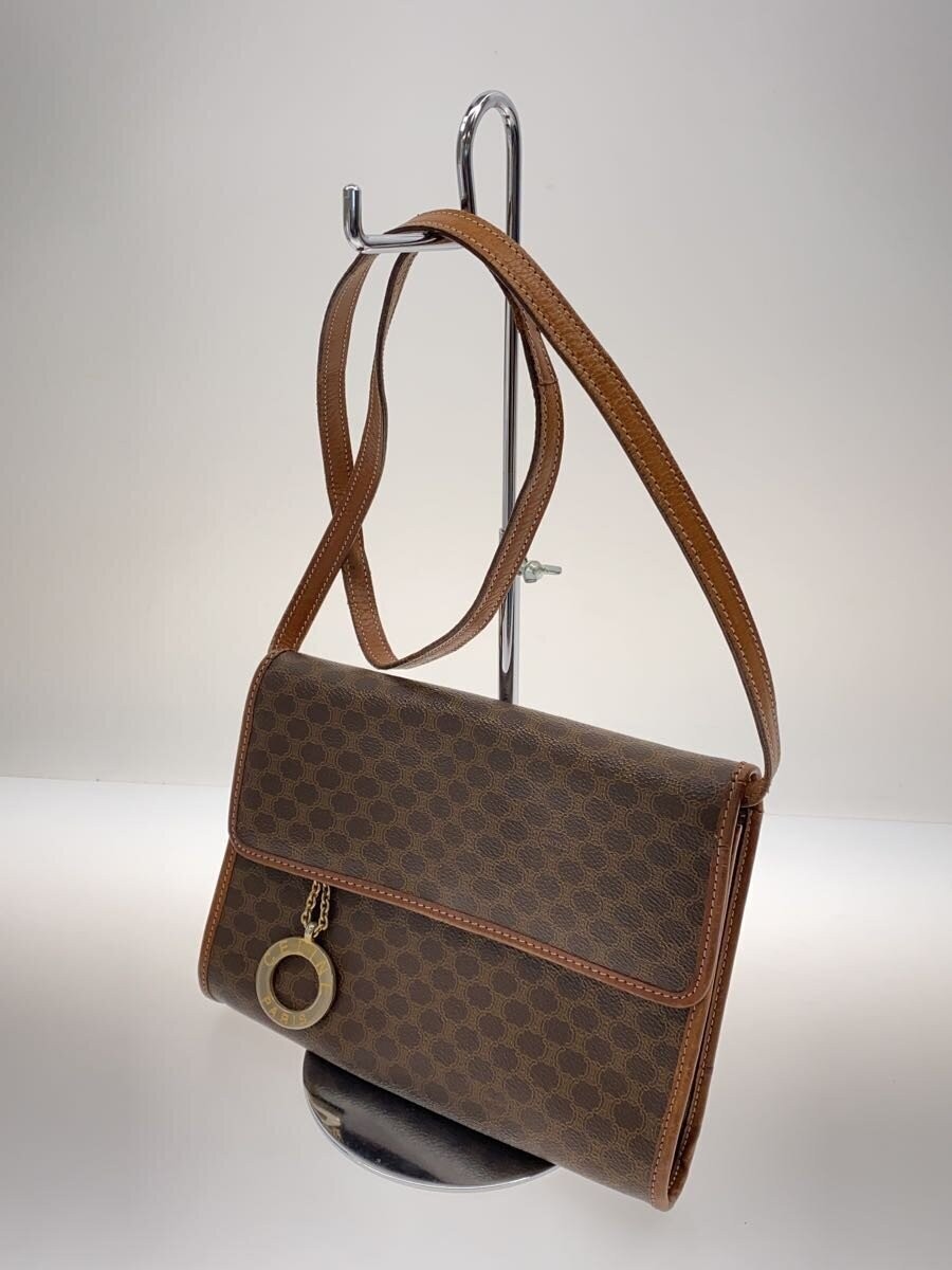 CELINE Shoulder Bag Leather BRW Pattern M12