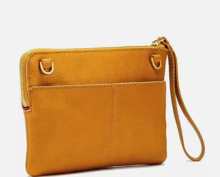 NWT Hammitt Nectar Tan Leather Nash Brushed Gold Crossbody Waist Wristlet Purse
