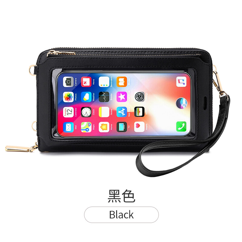 Women Touch Screen Crossbody Shoulder Bag Cell Phone Purse RFID Wristlet Wallet