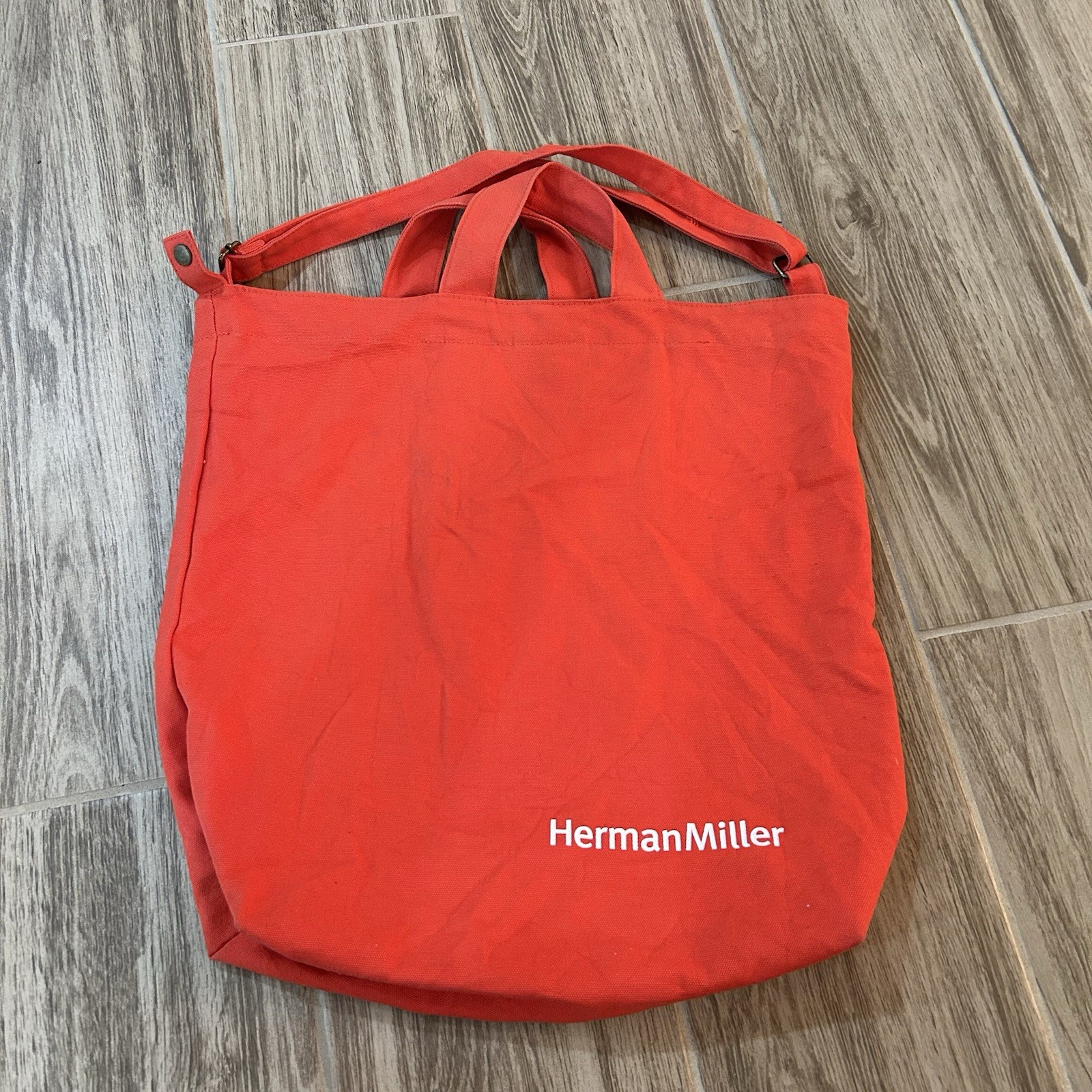 Herman Miller Crossbody Tote Bag Red Shoulder Messenger Utility Modern Designer