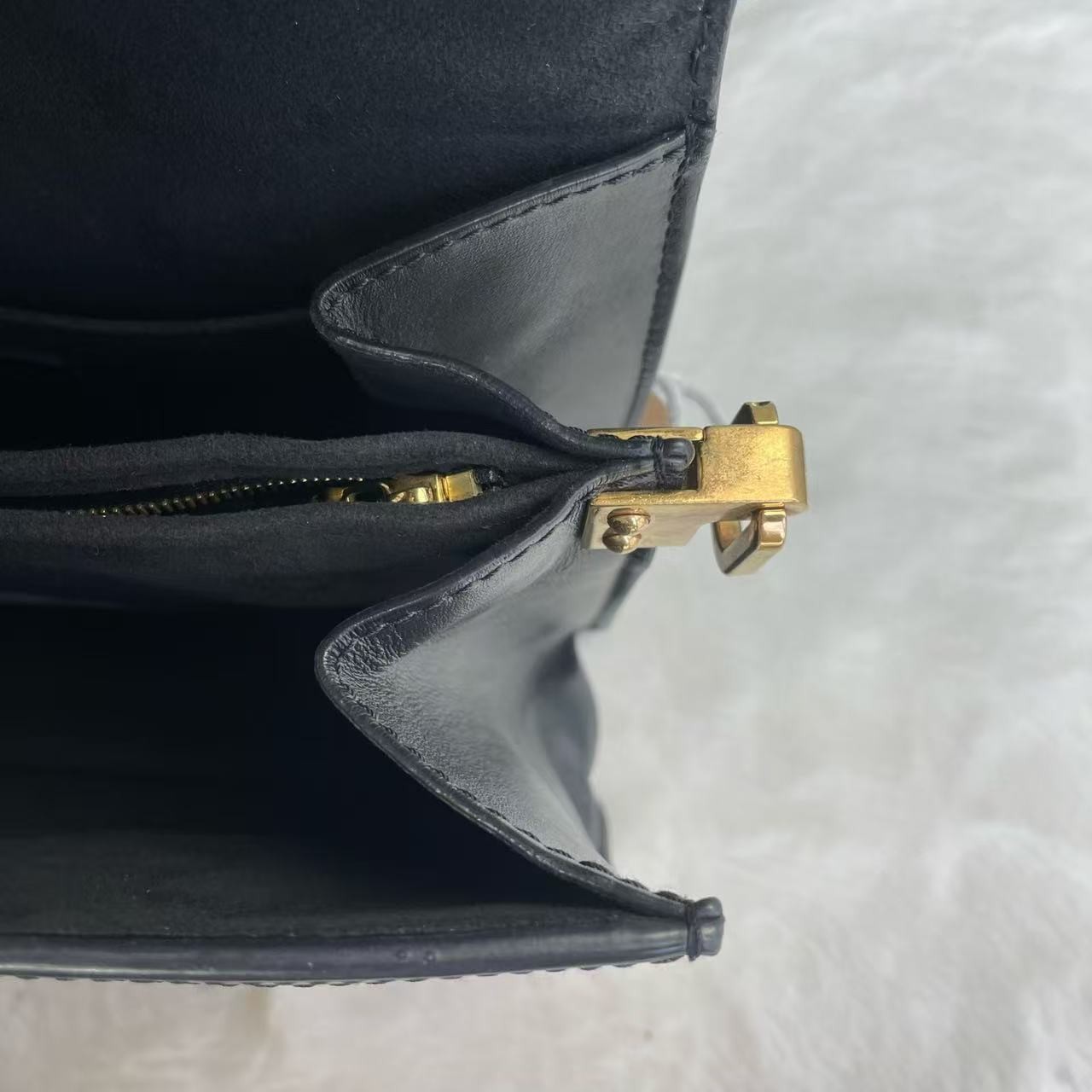 Louis Vuitton Dauphine MM Since 1854 Jacquard Canvas Flap Crossbody Bag Black
