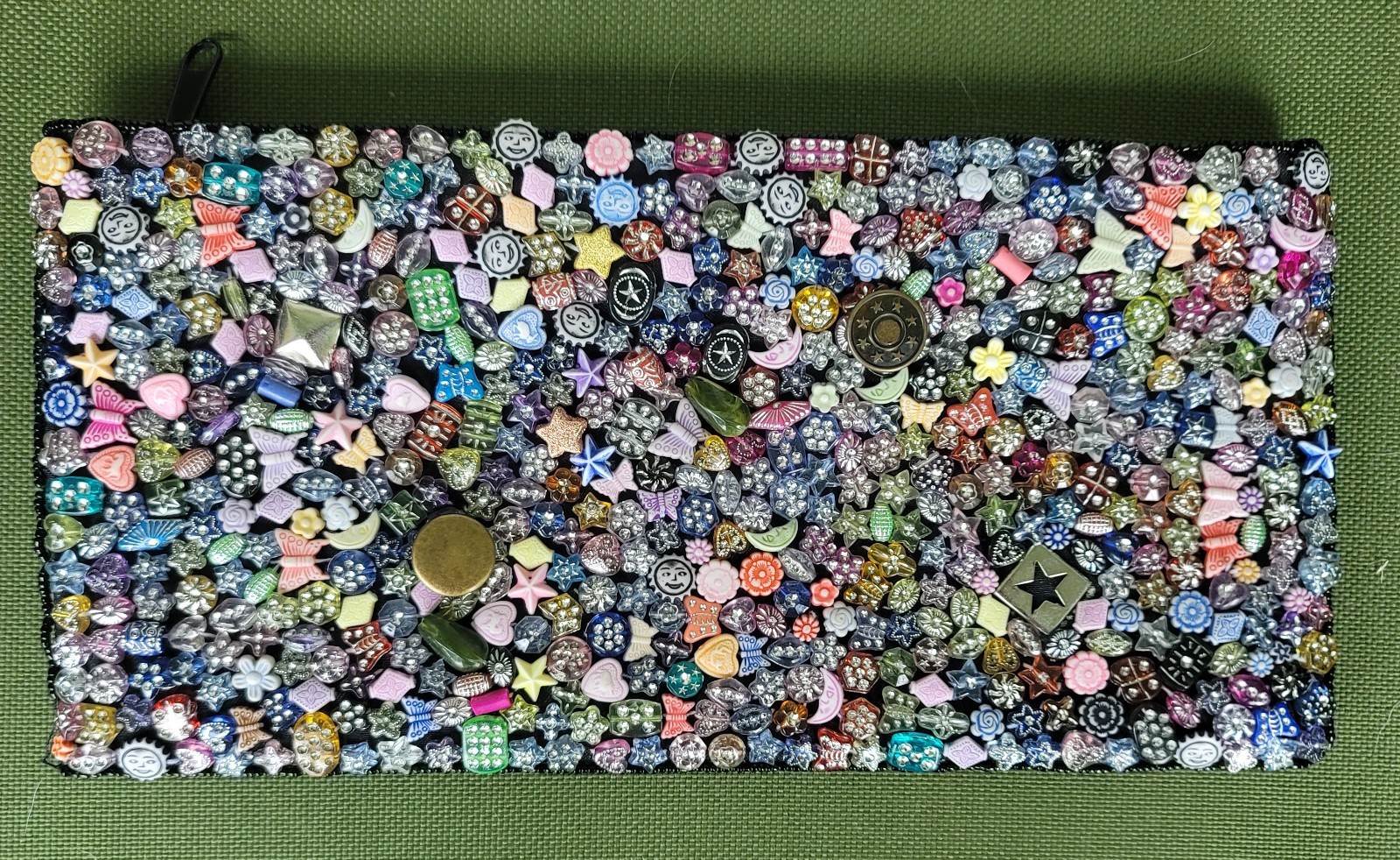 Beaded Clutch 10 1/2 X 5 Inches
