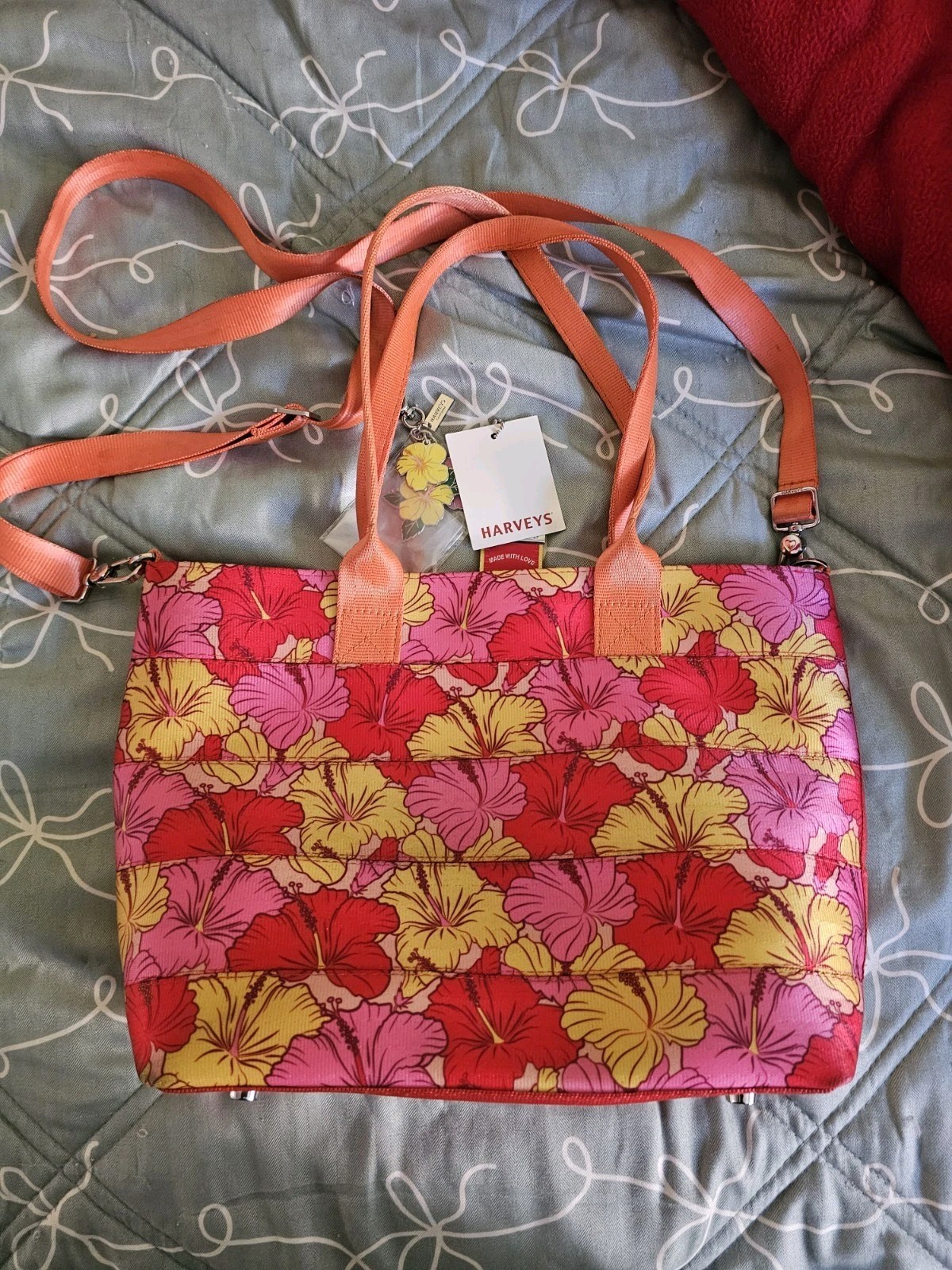 Harvey’s California Hibiscus Mini Streamline Tote Crossbody