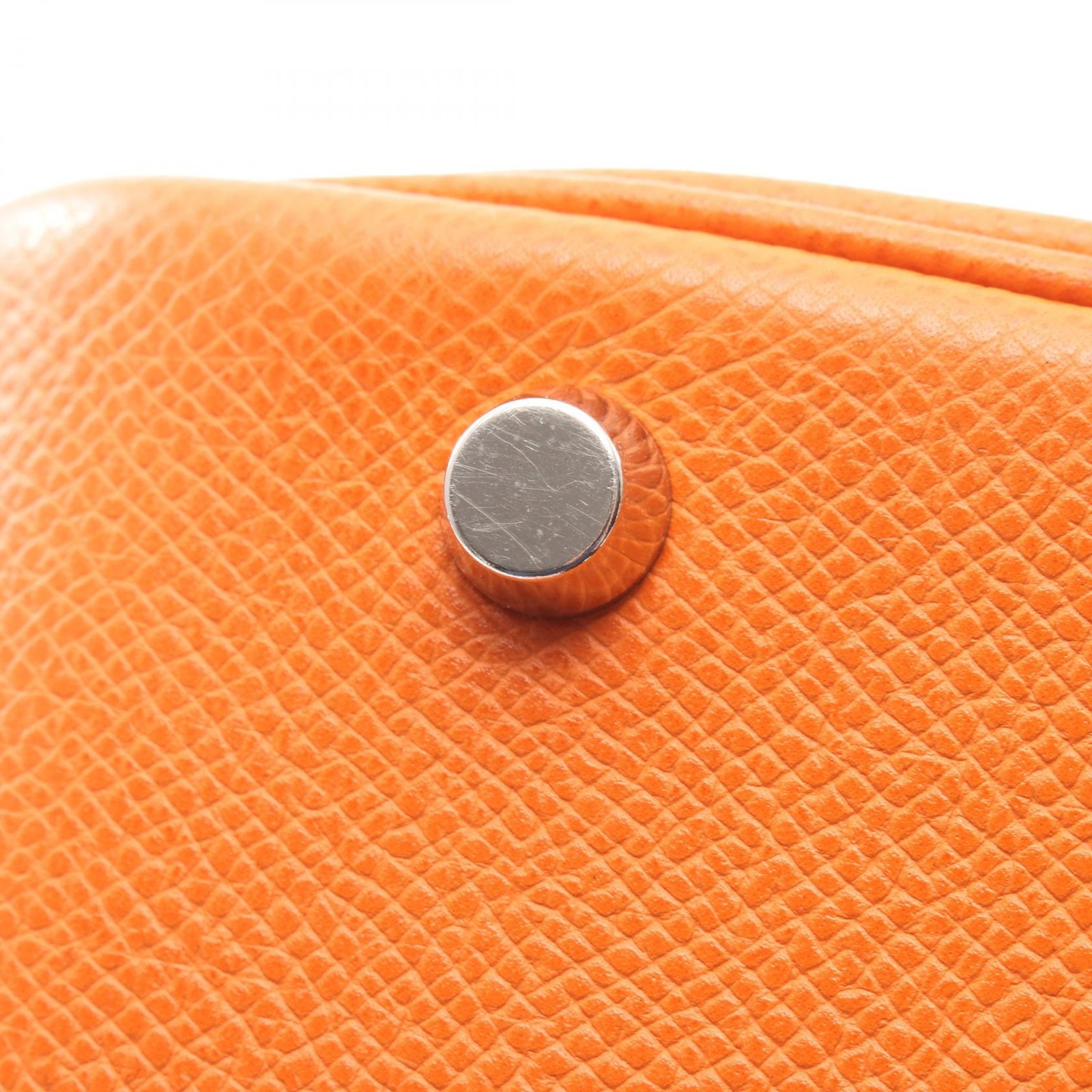 Hermes Plume 28 Handbag Tote Bag Veau Epsom Leather Orange H Stamp W11xH7.9in 99