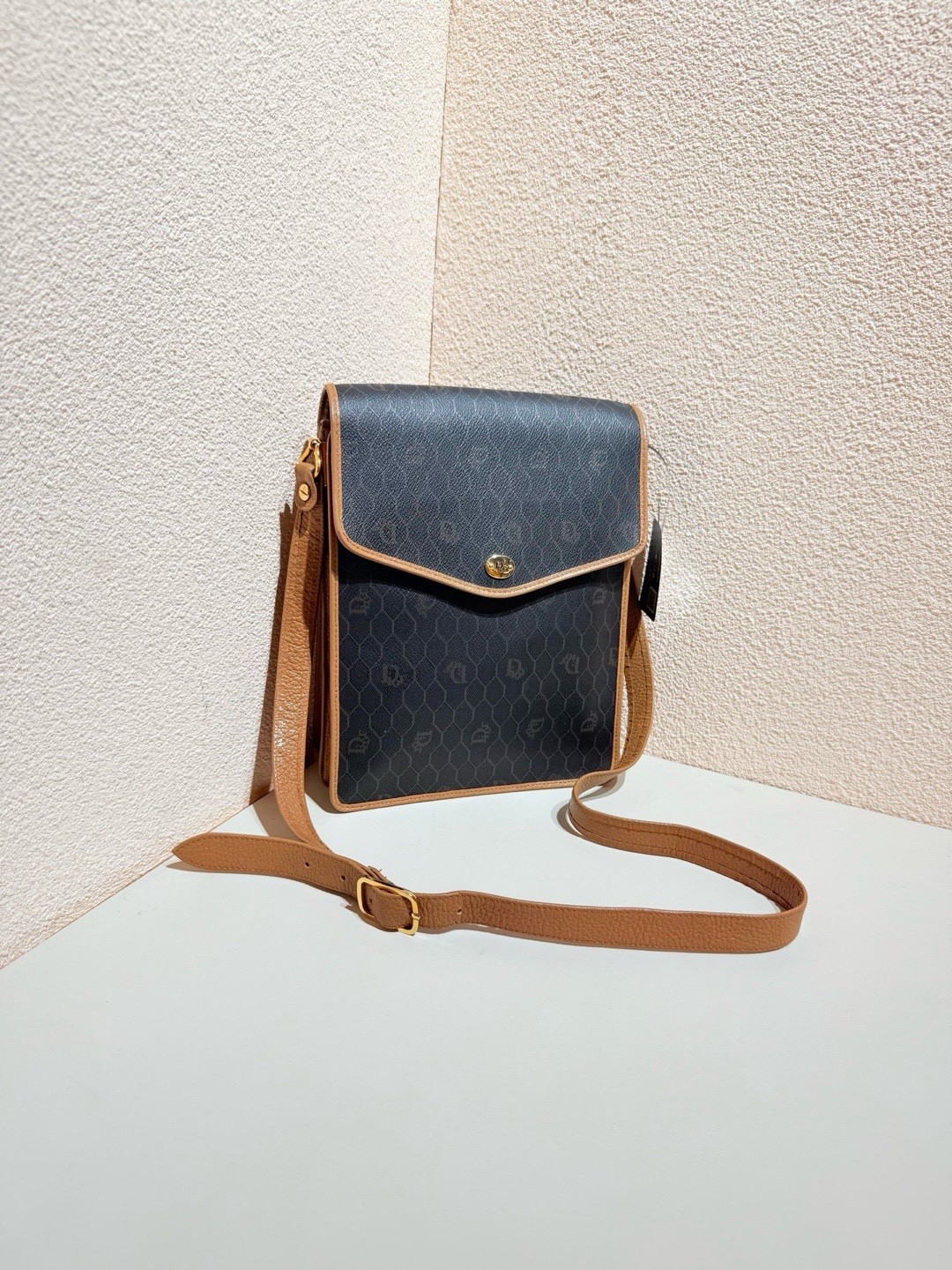 Dior Pre-Owned Authentic Crossbody Bag Monogram 20×26×5cm