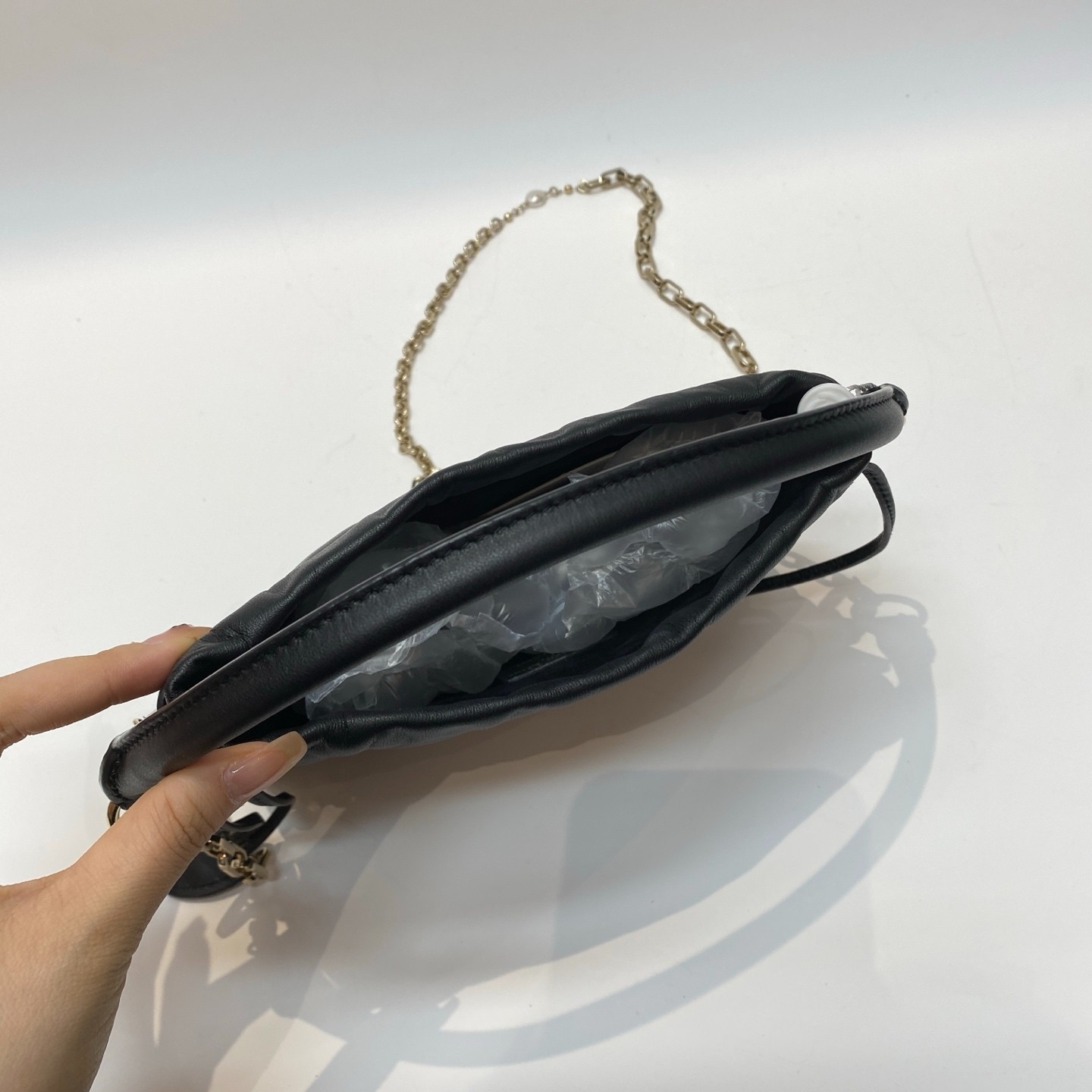 Preloved Lady Dior Milly Cannage Drawstring Bag