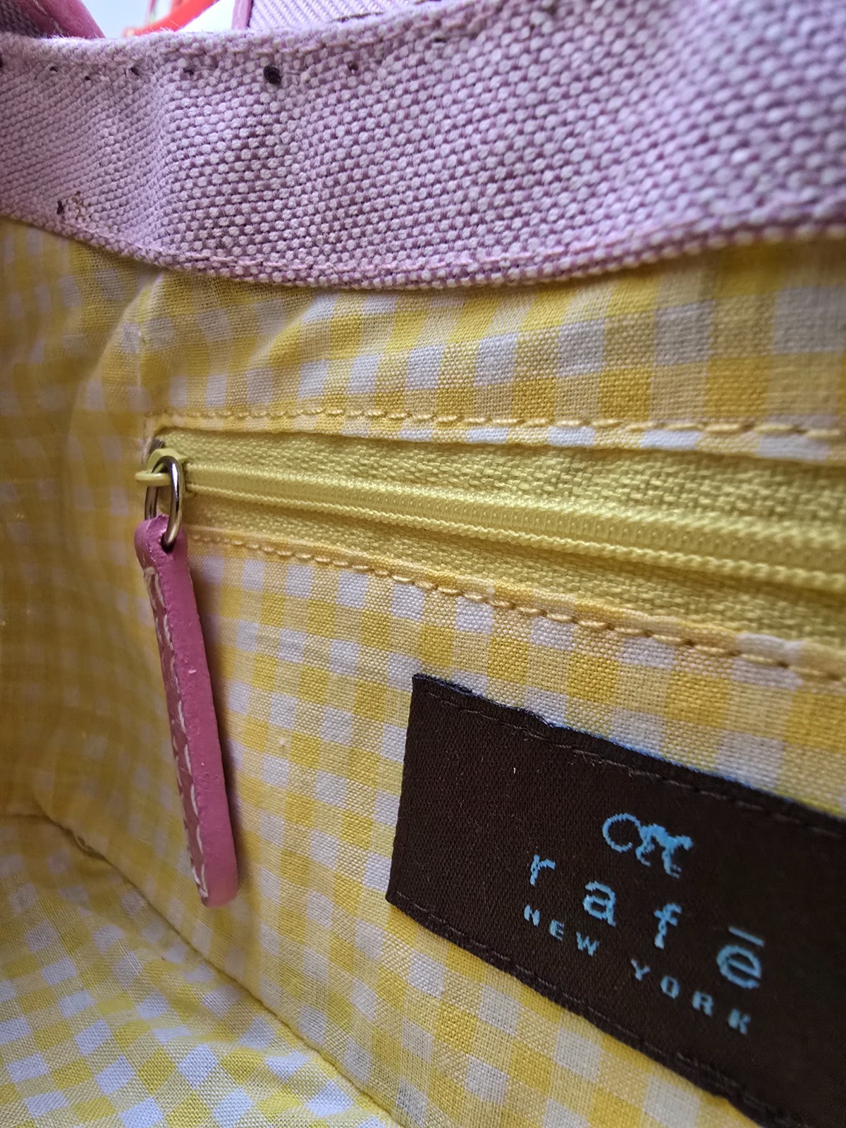 Rafe New york / Wicker & Pink Canvas Flap Small Chain Strap Shoulder Bag