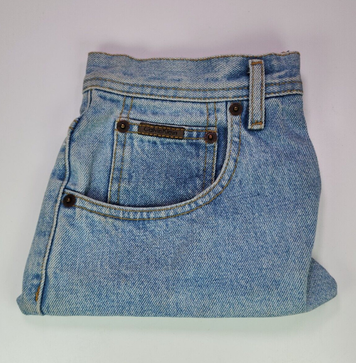 handmade denim clutch bag Hook and Loop Closure made with Calvin Klein jeans