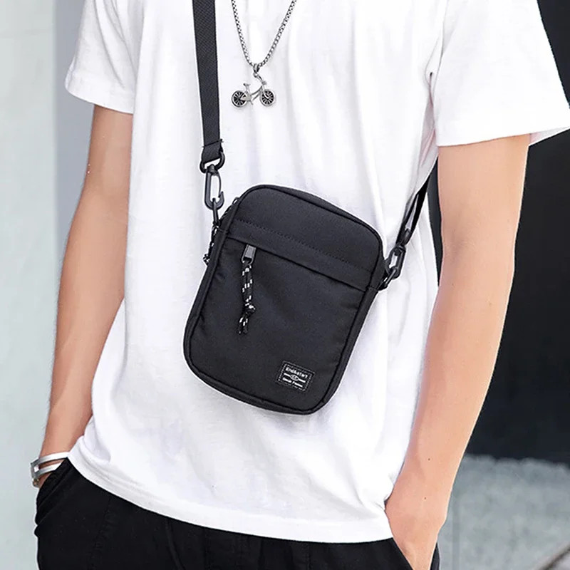 Casual Bag Diagonal Crossover Hand Machine Small Square Bag Men’s Satchel Oxford