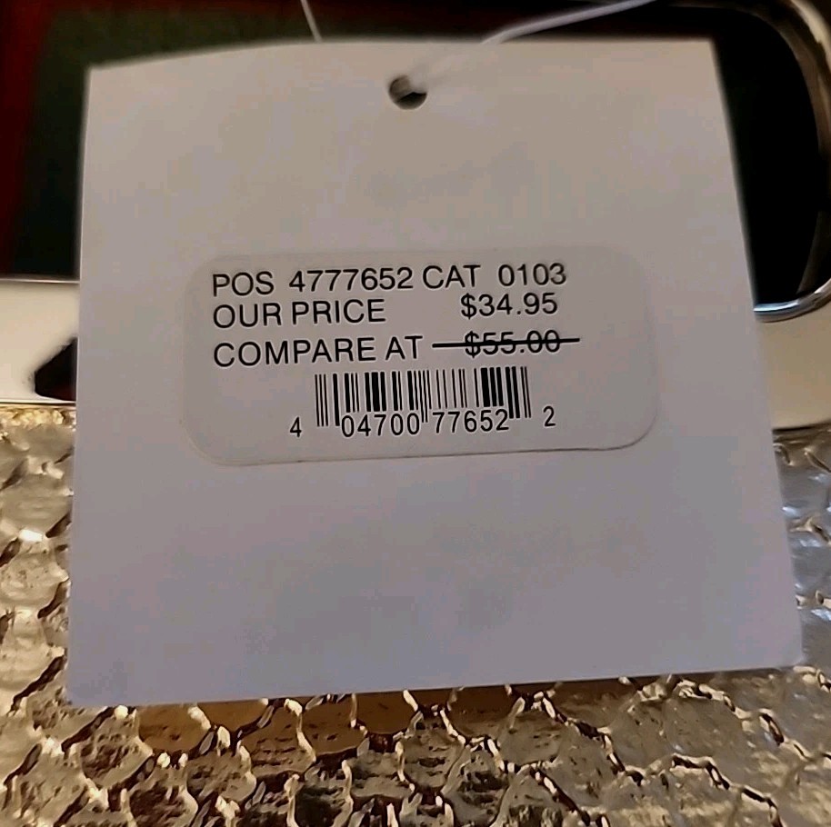 LULU TOWNSEND Silver Purse/Hand BAG Or Clutch 10.5″ x 7.5″ NWT RETAIL $55