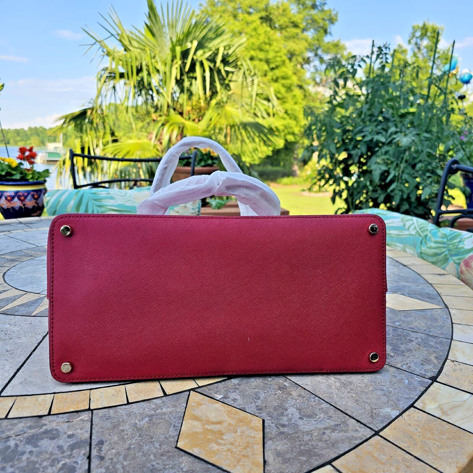 kate spade- Cameron Street- Lucie- Leather Tote- Rosso- NWT- $298