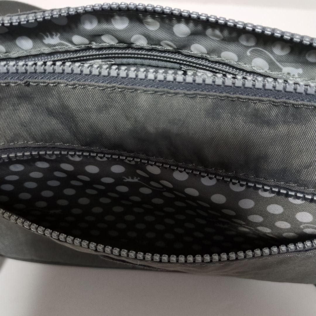 Kipling gray shoulder bag with monkey keychain