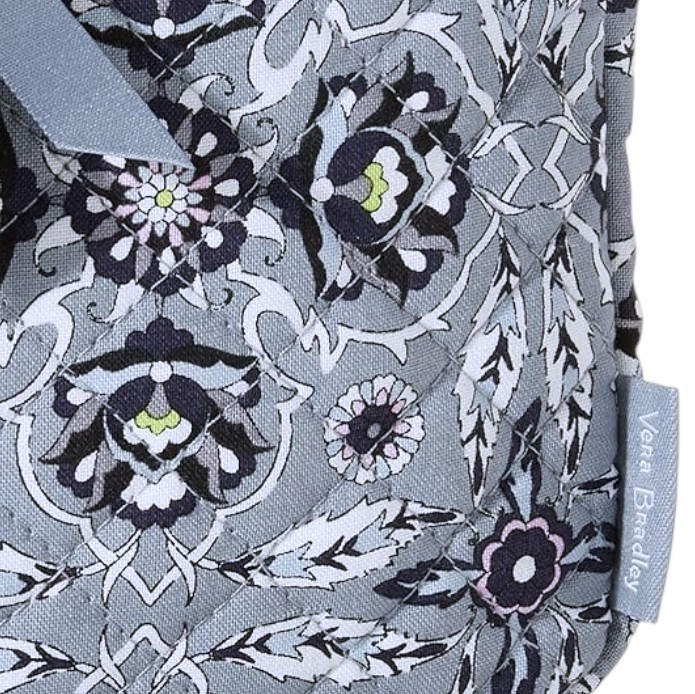 Vera Bradley Plaza Tile Small Convertible Crossbody Bag Gray Signature Cotton