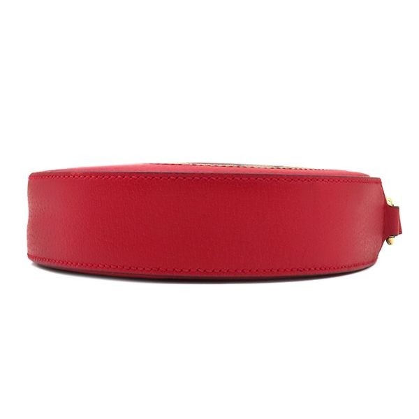 GUCCI GG Apple Red Round Shoulder Bag 625216 7.2*7.2*1.7 inch