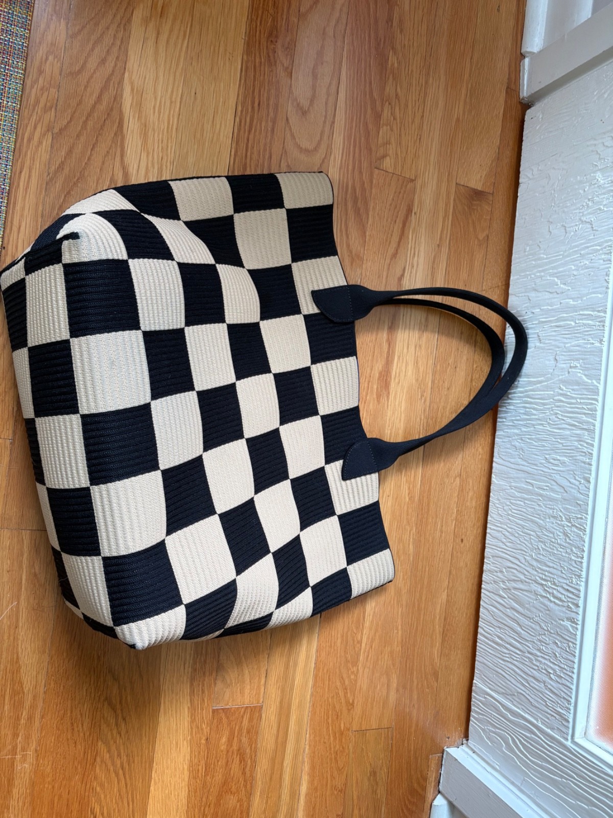 Rothy’s The Lightweight Tote, Checker Classic – EUC