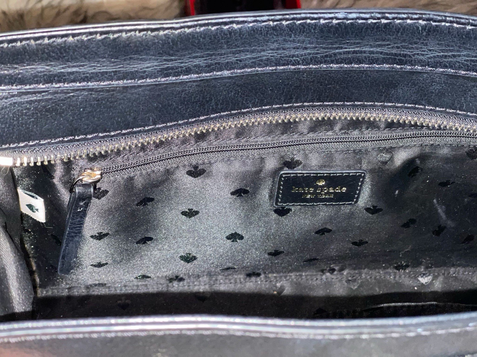 Kate Spade NY Grove Street Caley Leather Satchel Crossbody Purse Black