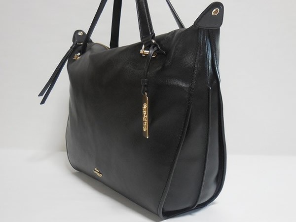 Brand new COACH Madison Large Smiles Satchel Leather Bag F32333 LIBLK A4