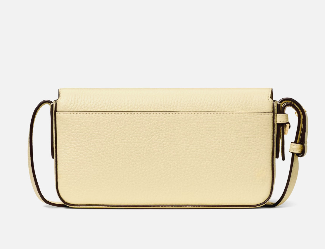 New Kate Spade Juliette Crossbody Bag Pebble Leather Lemon Fondant