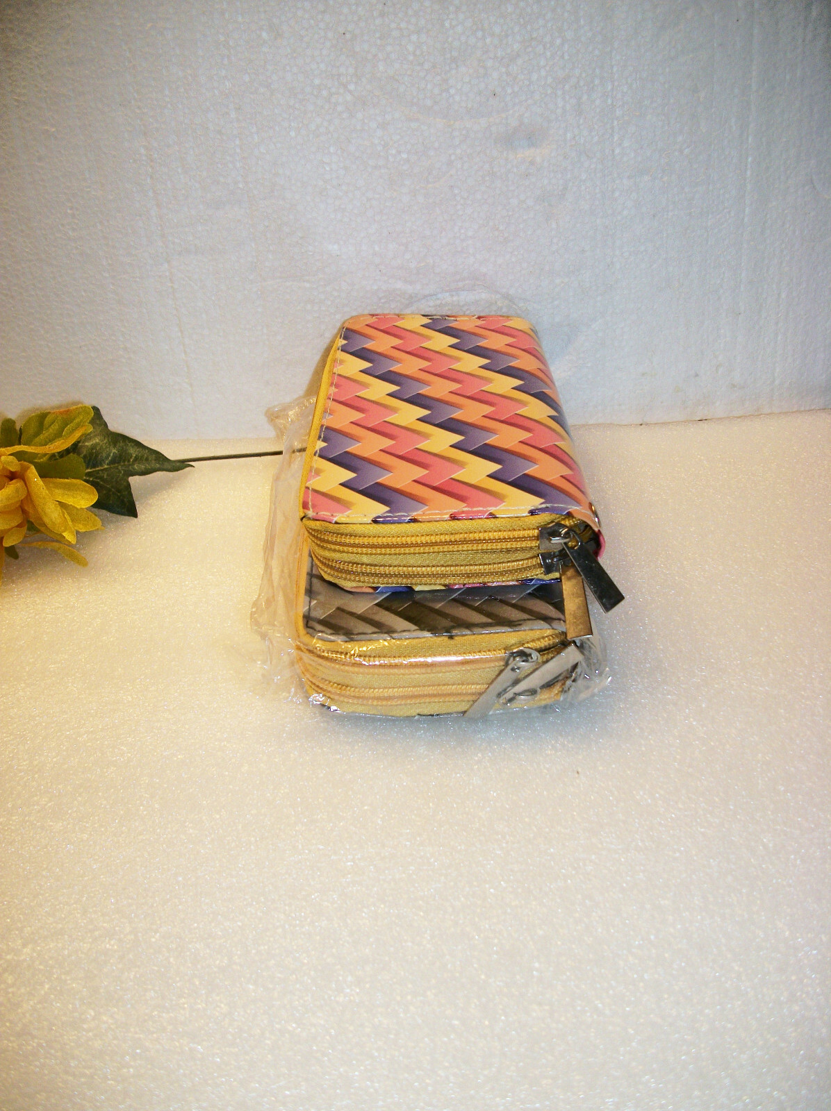 Lot of 2 Double Zipper Wallet – Clutch Bags 7 1/2″L x 3 3/4″H NWOT