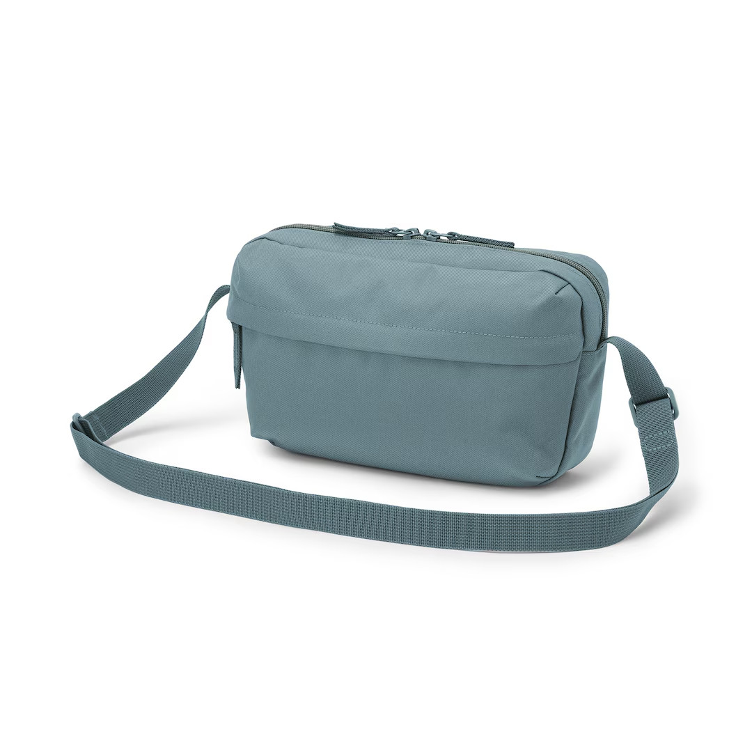 In Stock Muji Water-repellent recycled polyester shoulder bag with back pocket