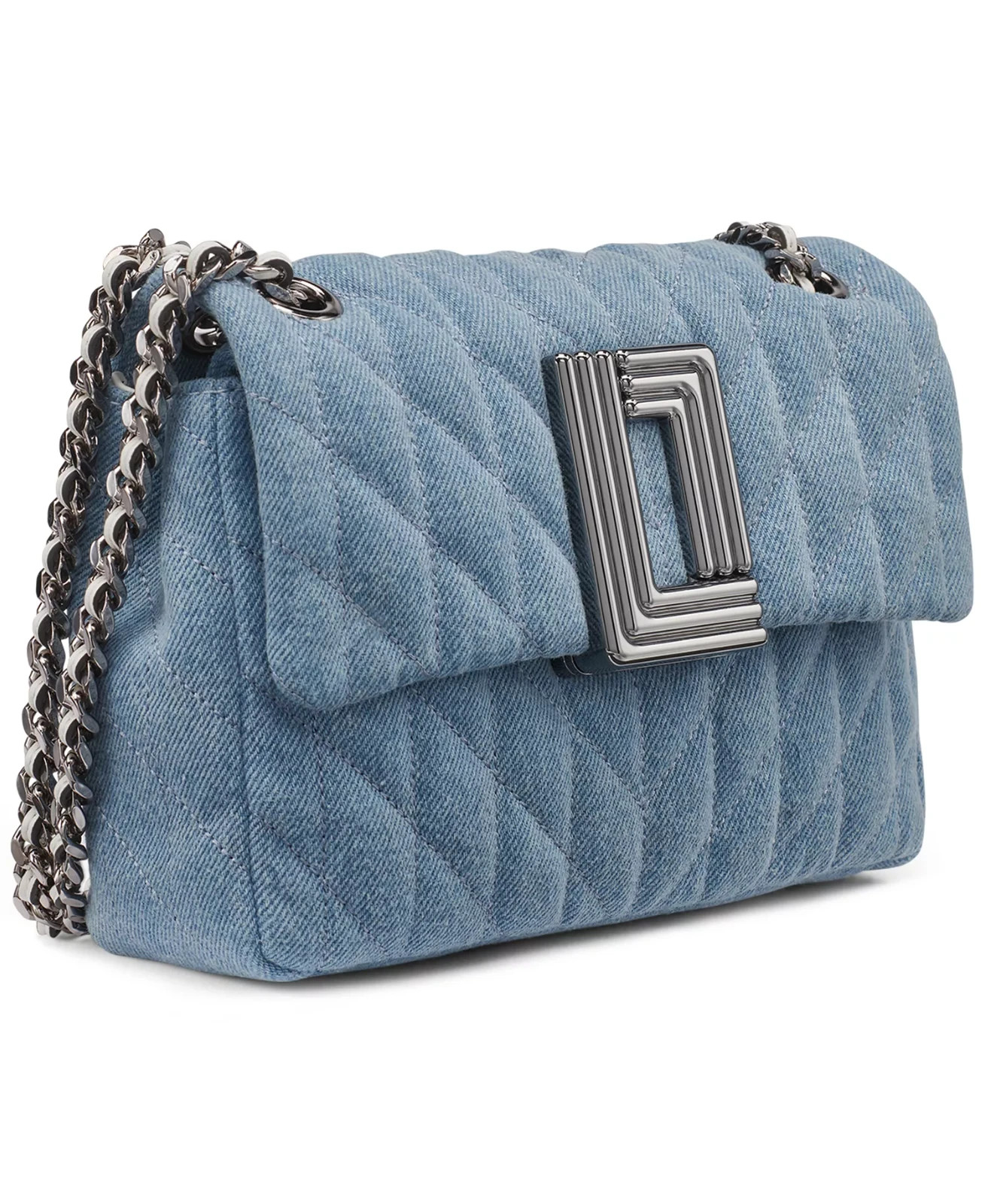 KARL LAGERFELD PARIS Lafayette Small Crossbody Handbag Blue NEW
